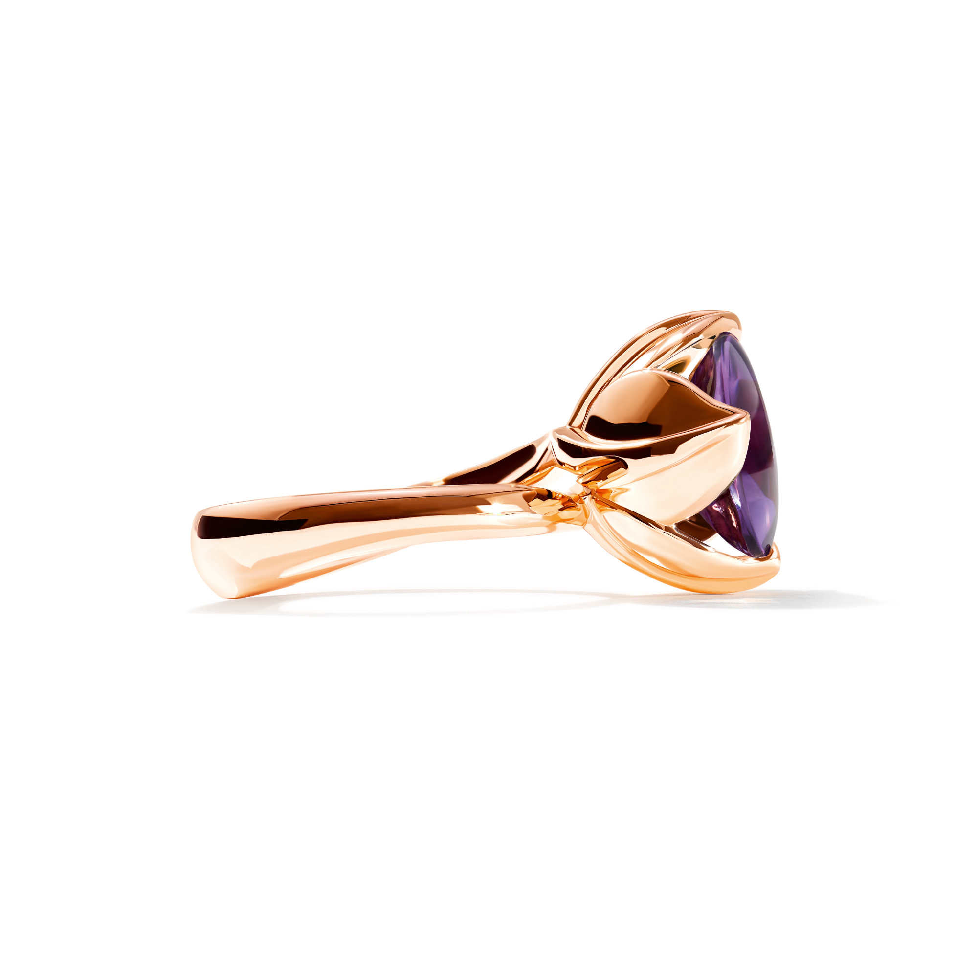 Tamara Comolli TULIP Ring Large mit Amethyst (Ref: R-TUL-l-Am-rg)
