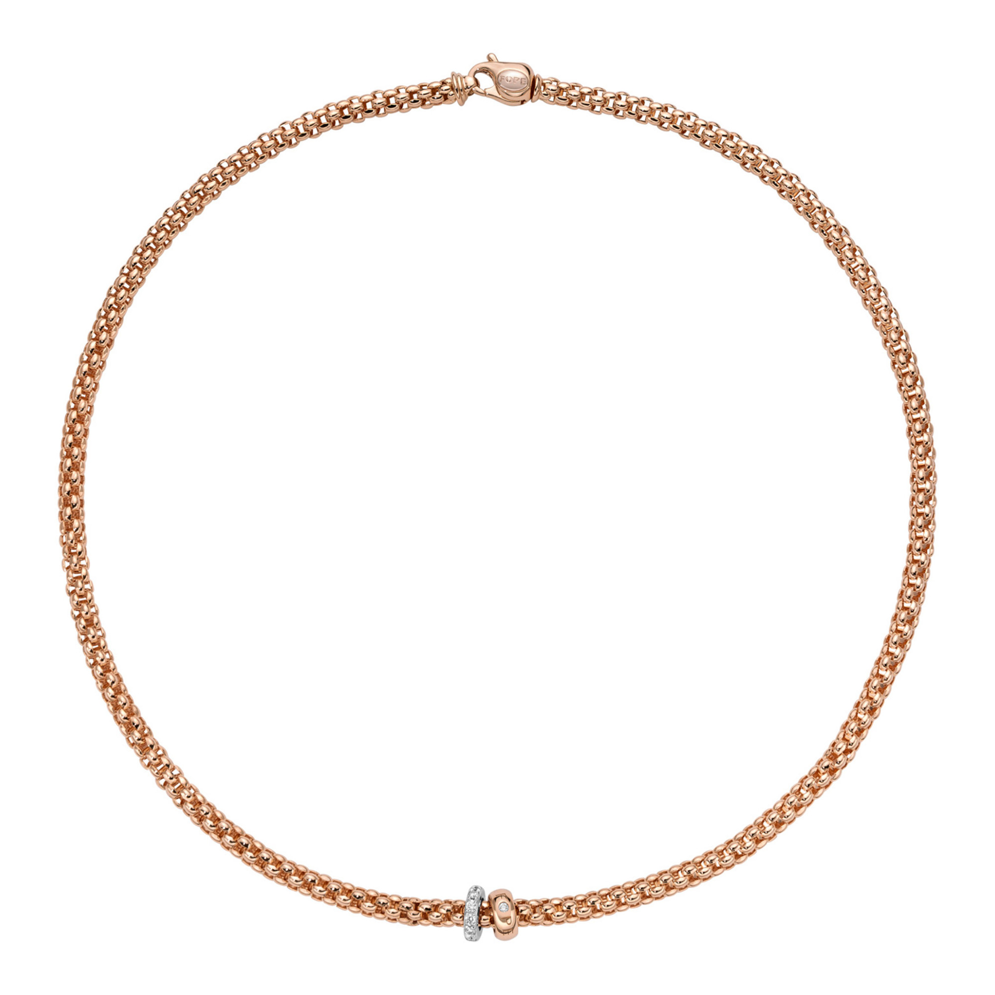 FOPE Flex'it Solo Collier mit Diamanten (Ref: 62406CX_PB_R_BRX_043)