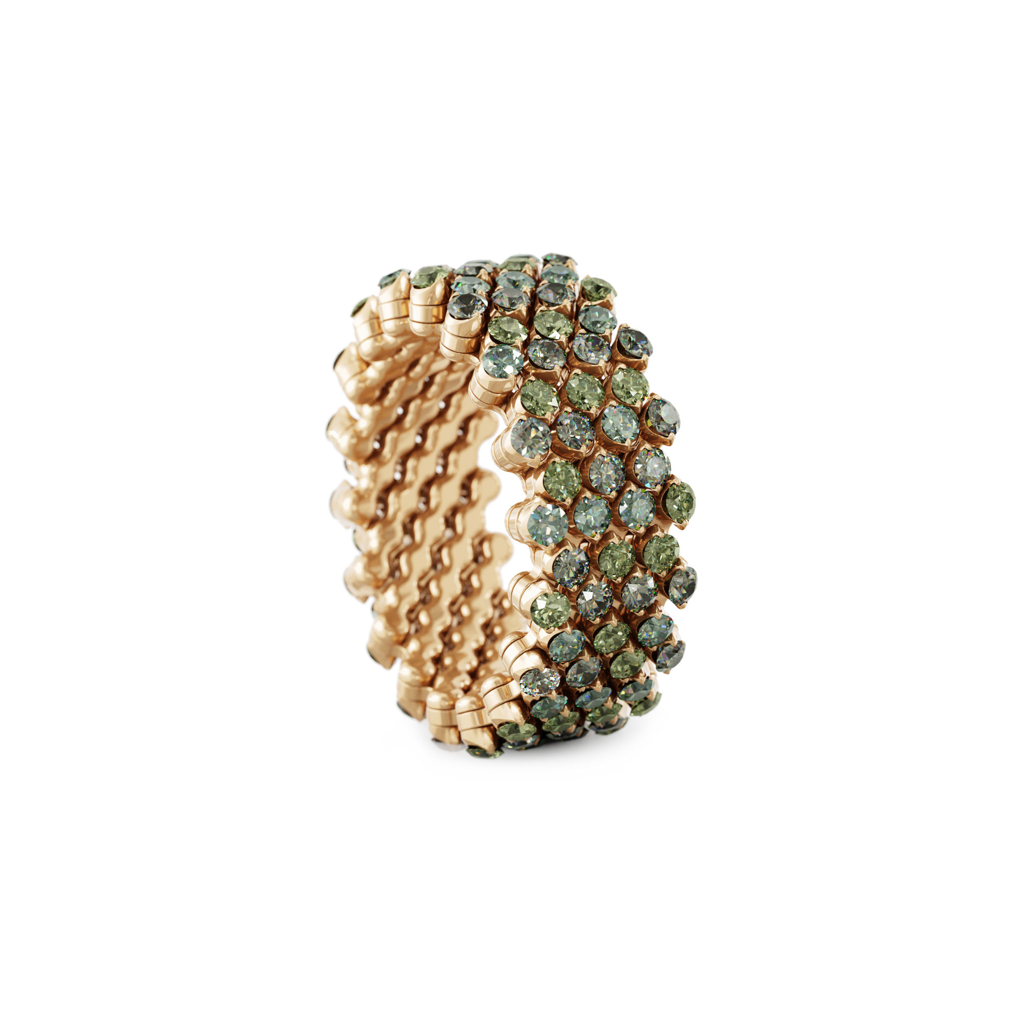 Serafino Consoli Brevetto Multi-Size Ring (Ref: RMS 7F4 RG GS MIX)