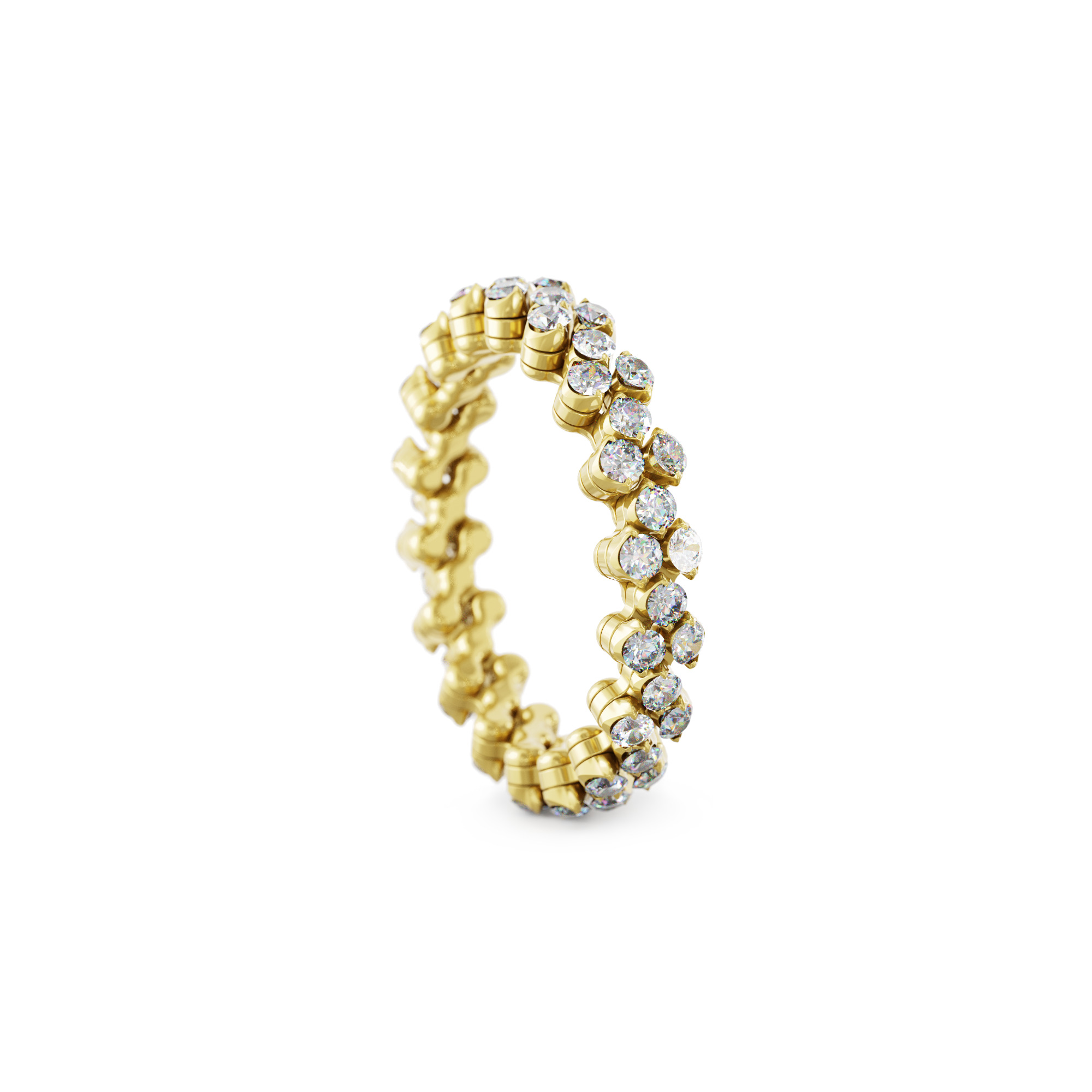 Serafino Consoli Brevetto Multi-Size Ring (Ref: RMS 3F4 YG WD)