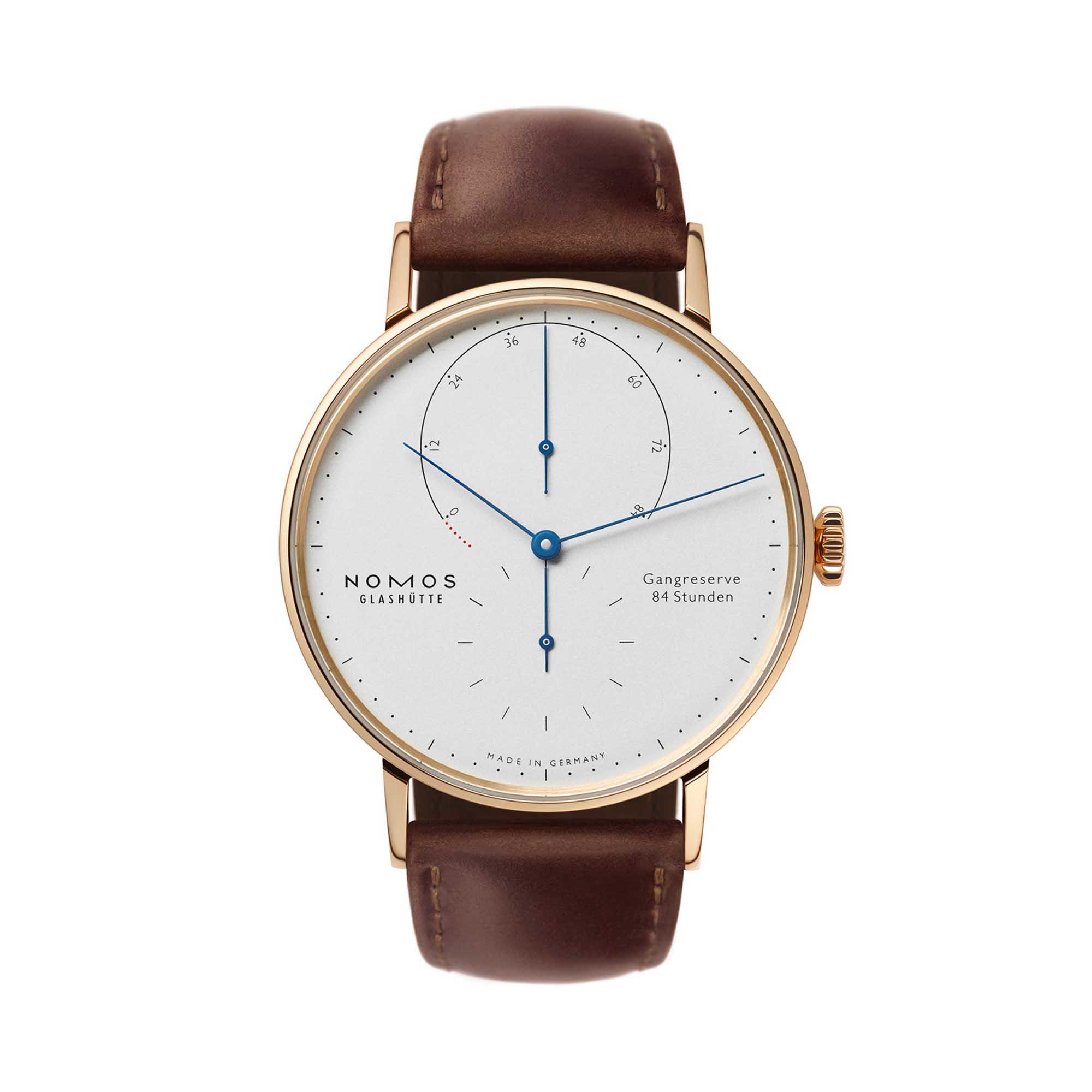 NOMOS Glashütte Lambda 39 Roségold mit gebläuten Zeigern (Ref: 953)