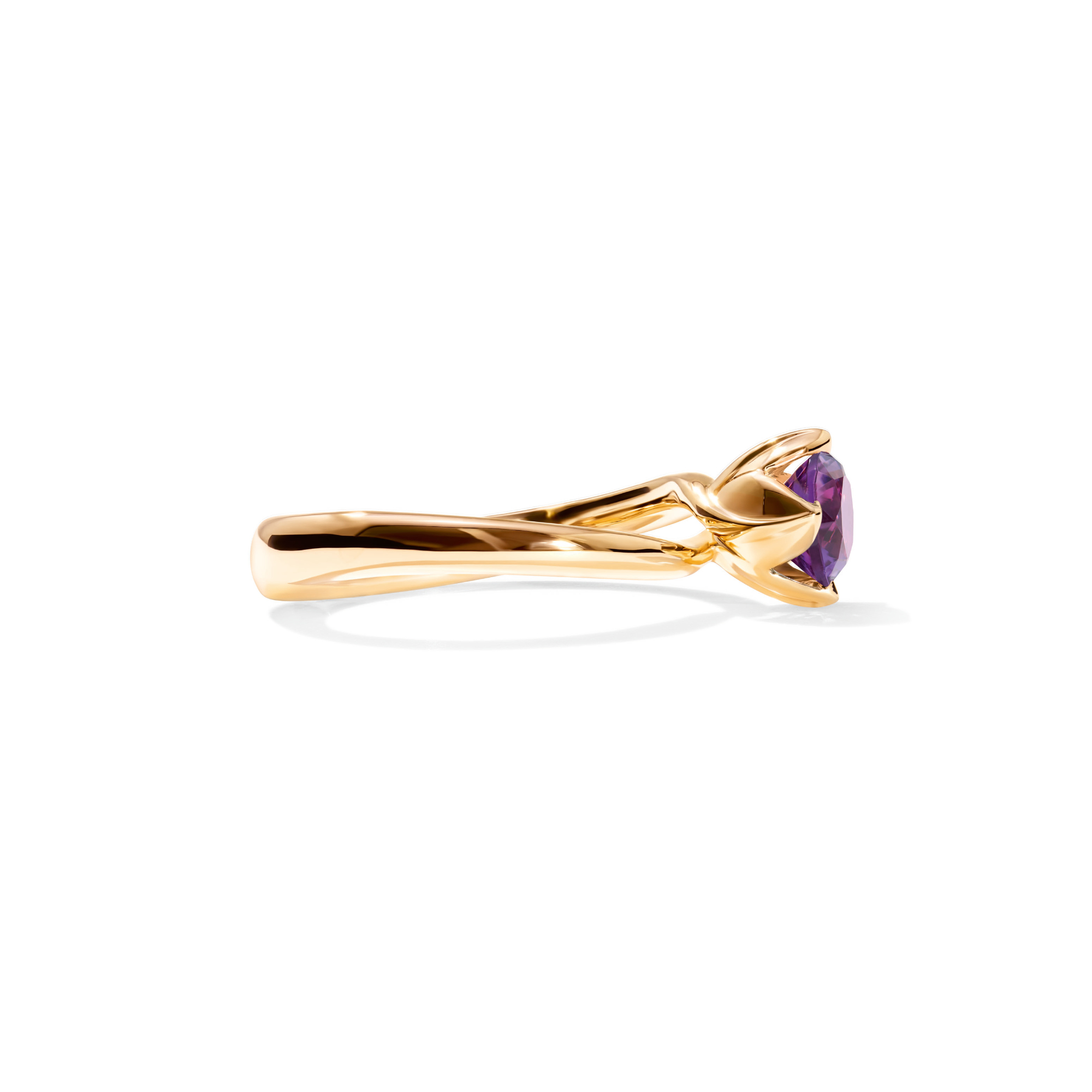 Tamara Comolli TULIP Ring XS mit Amethyst (Ref: R-TUL-xs-Am-yg)