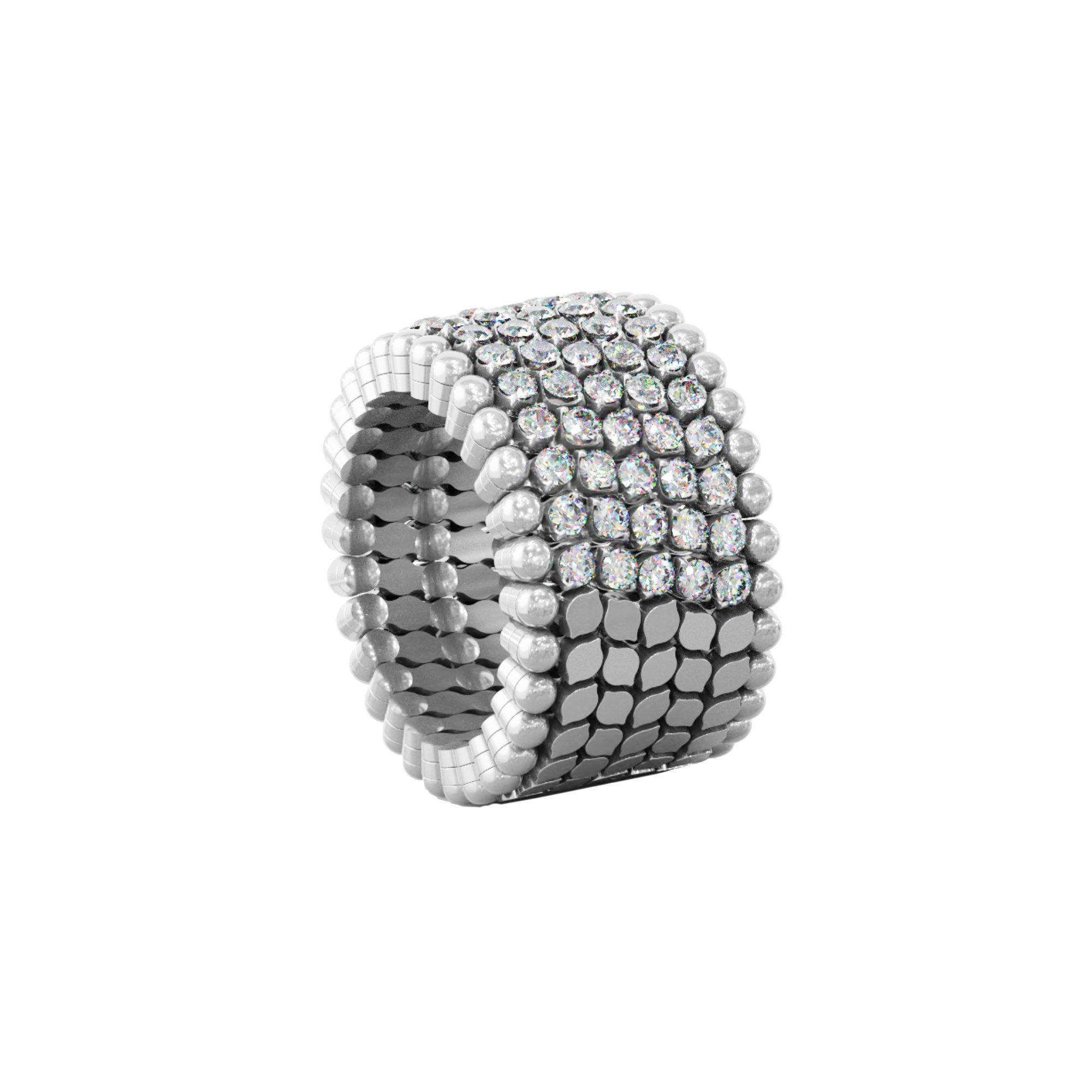 Serafino Consoli Serafino Multi-Size Ring und Armreif (Ref: S.RB 7HM2 WG WD)