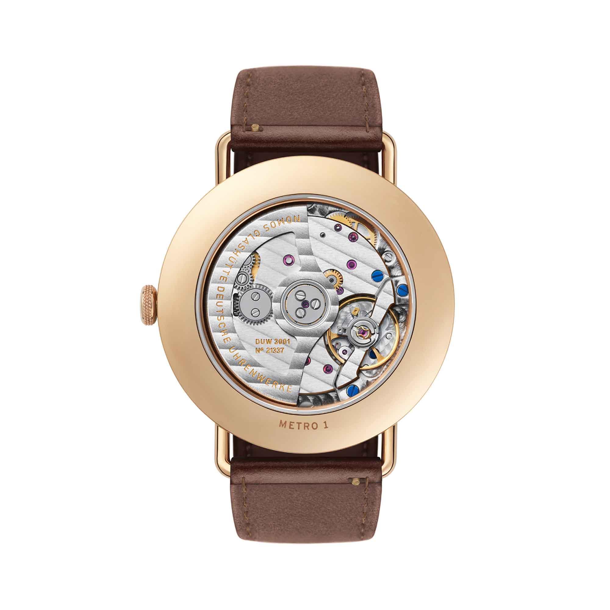 NOMOS Glashütte Metro Roségold neomatik 39 (Ref: 1180)