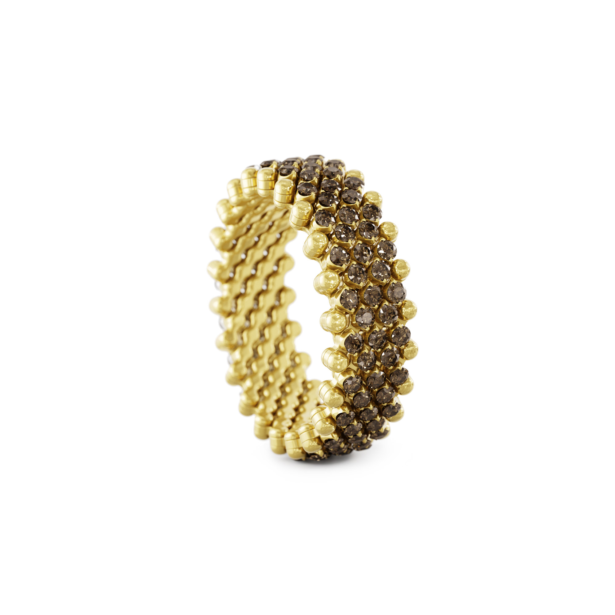 Serafino Consoli Brevetto Multi-Size Ring (Ref: RMS 7M2 YG BRD)
