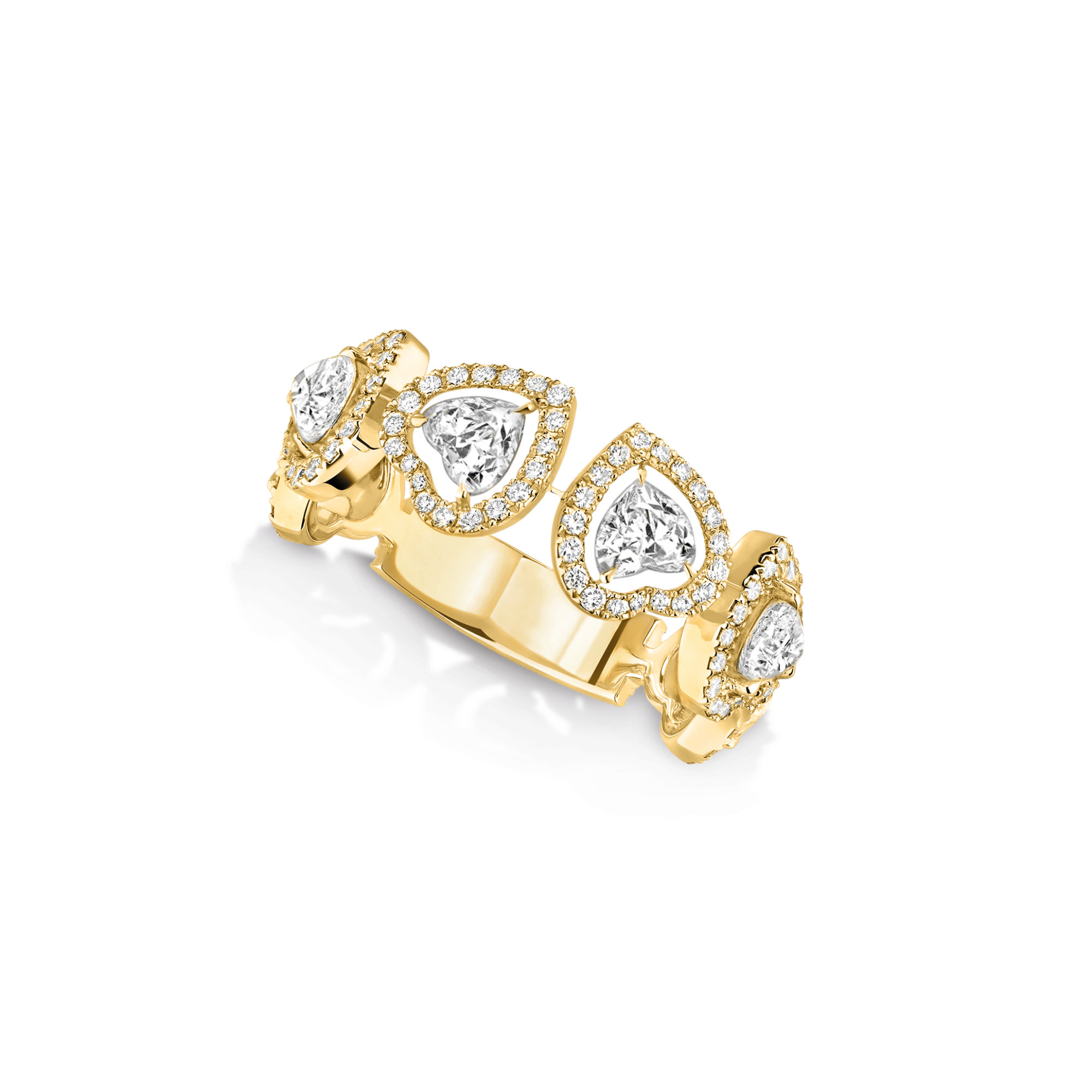 Messika Joy Coeur Multi Diamant-Ehering (Ref: 12471-YG)