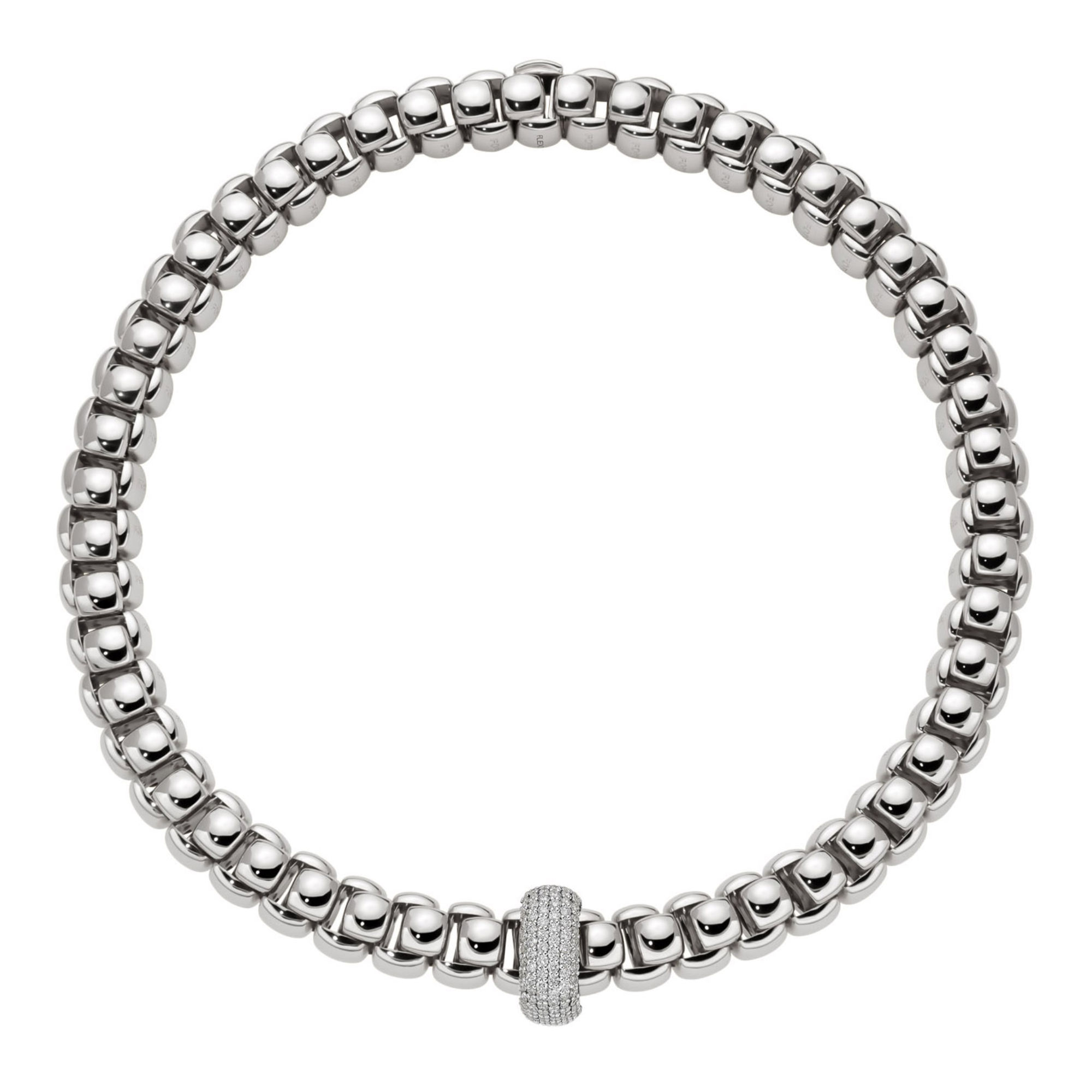 FOPE Luna Halskette mit Pavé Diamanten (Ref: 52107CX_PB_B_XBX_040)