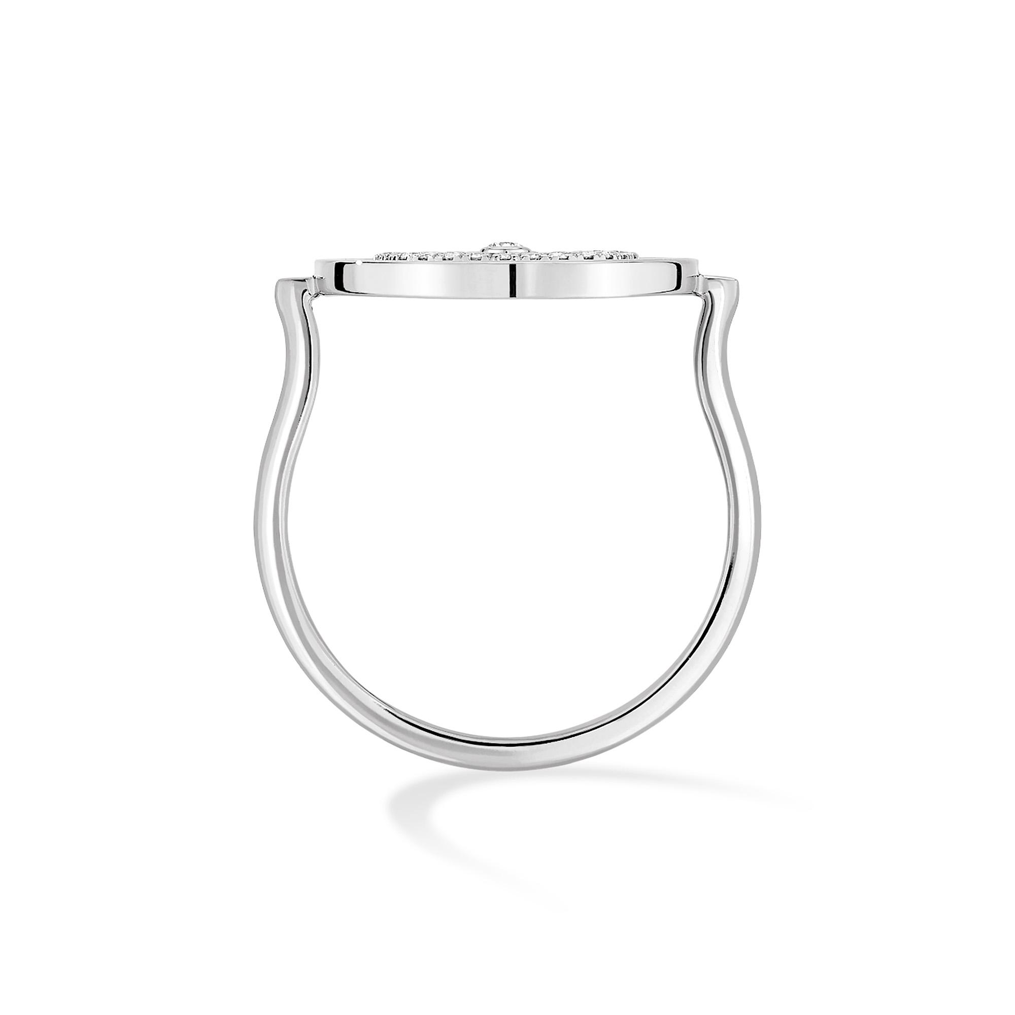 Messika Lucky Move Pavée PM Ring (Ref: 07534-WG)