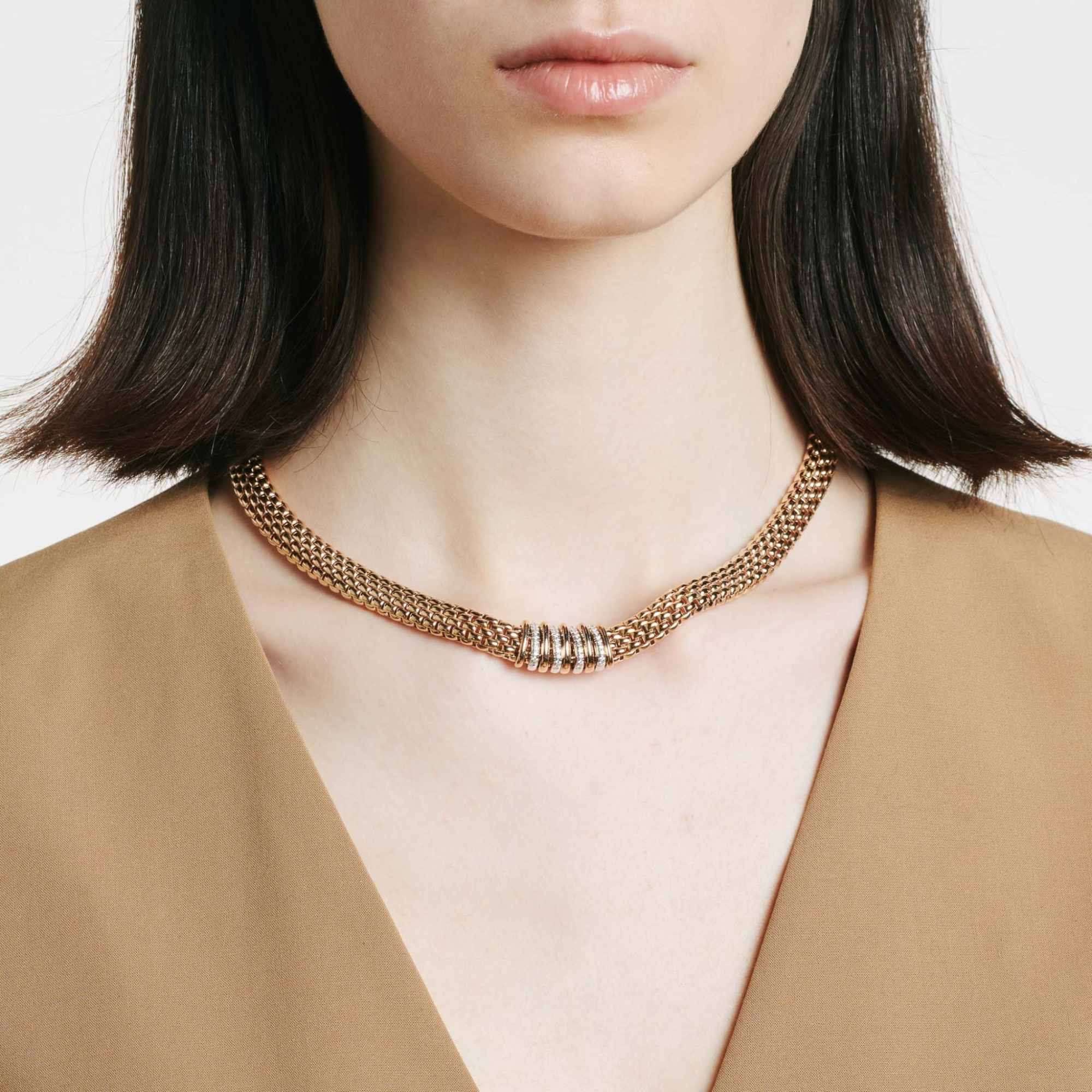 FOPE Panorama Collier mit Diamanten (Ref: 58812CX_BB_G_GBX_042)