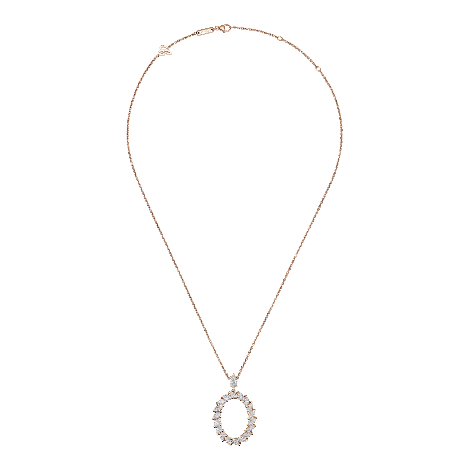 Chopard L'Heure du Diamant Marquise Anhänger mit Halskette (Ref: 79A061-5001)