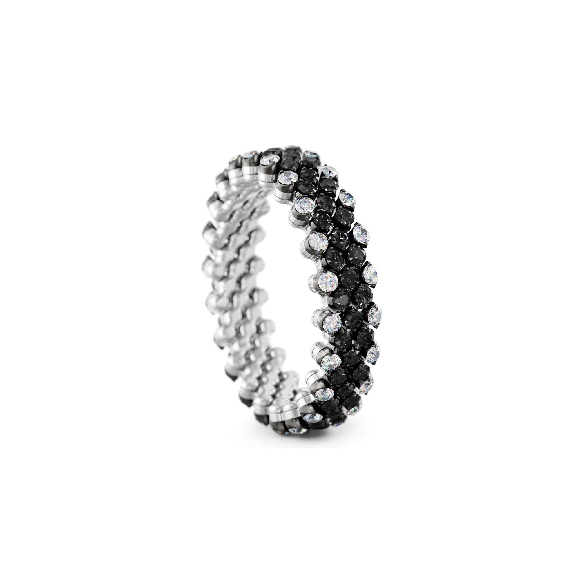 Serafino Consoli Brevetto Multi-Size Ring (Ref: RMS 5F2 WBG WD BD)