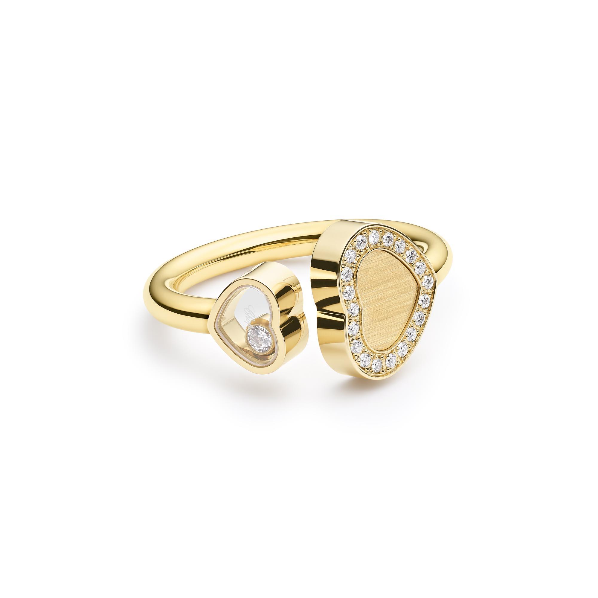 Chopard Happy Hearts Golden Hearts Ring (Ref: 82A107-0900)