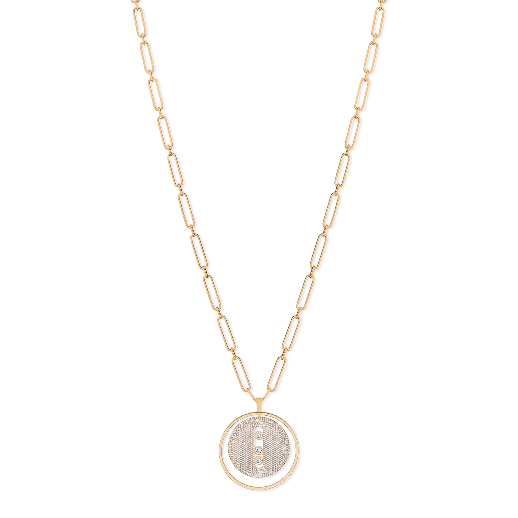 Messika Lucky Move Long Pavé GM Collier (Ref: 10127-YG)