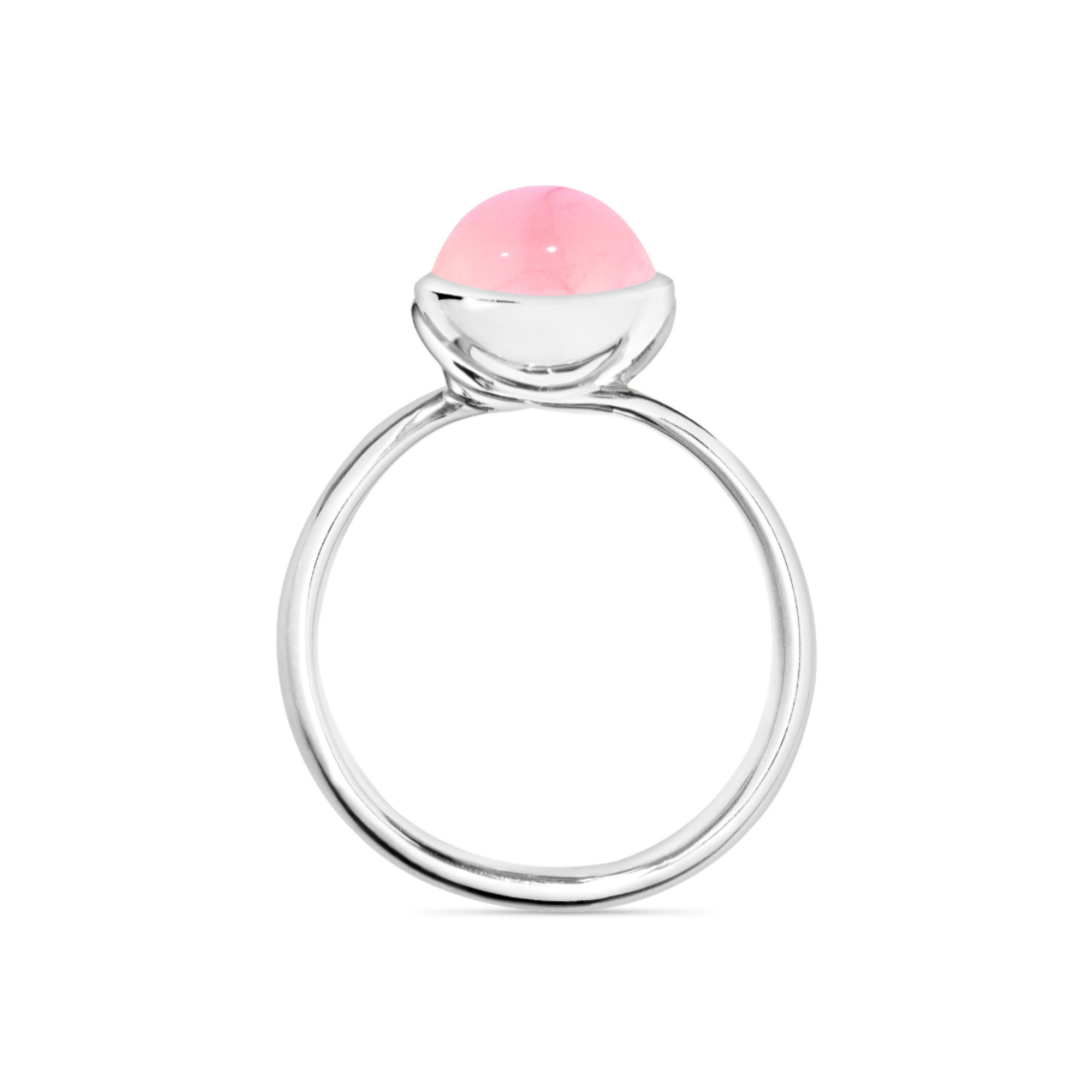 Tamara Comolli BOUTON Ring small pinker Chalcedon (Ref: R-BOU-s-ChPi-wg)
