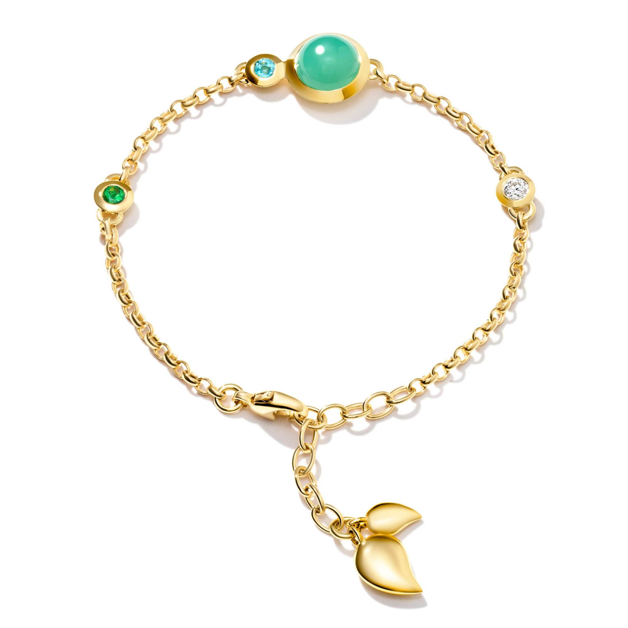 Tamara Comolli BOUTON Mini Chain Armband 'Lagoon' Small/Medium (Ref: B-BOU-c-Lag-sm-yg)