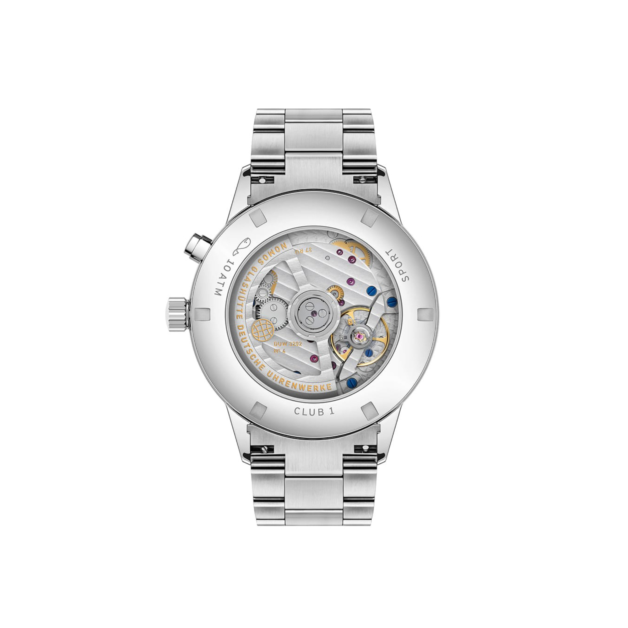 NOMOS Glashütte Club Sport Neomatik Weltzeit silber (Ref: 791)