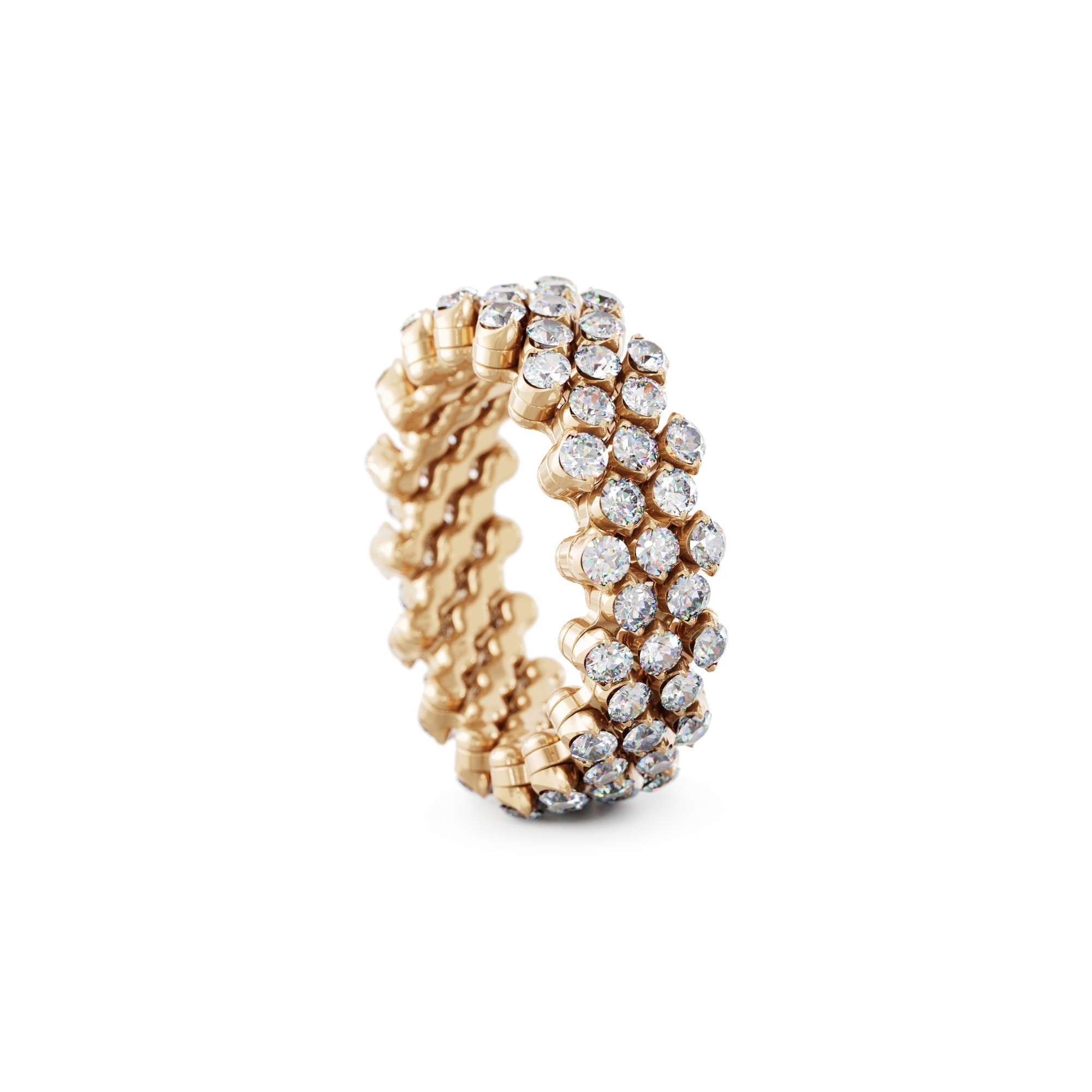 Serafino Consoli Brevetto Multi-Size Ring (Ref: RMS 5F7 RG WD)
