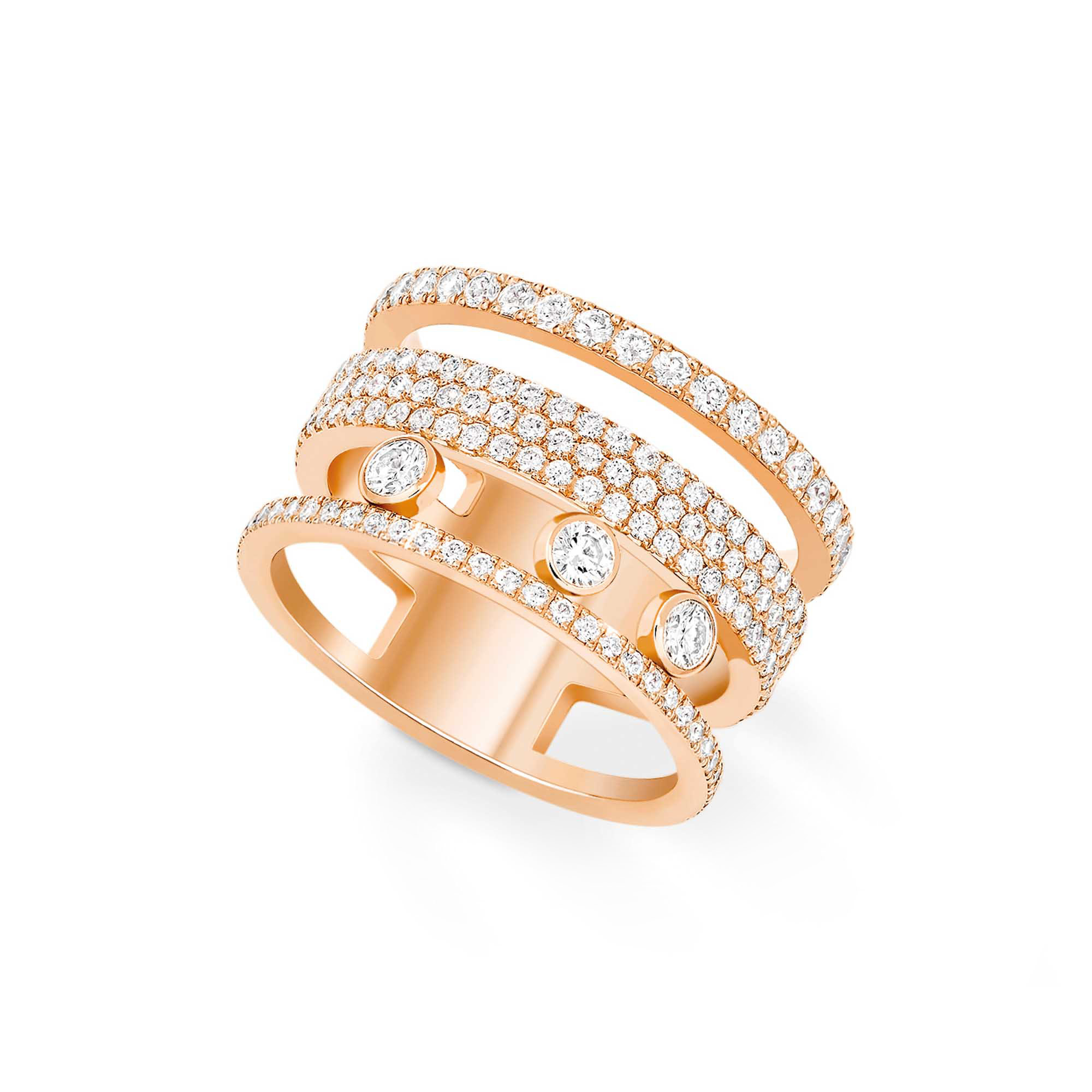 Messika Move Romane GM Pavée Ring (Ref: 07205-PG)