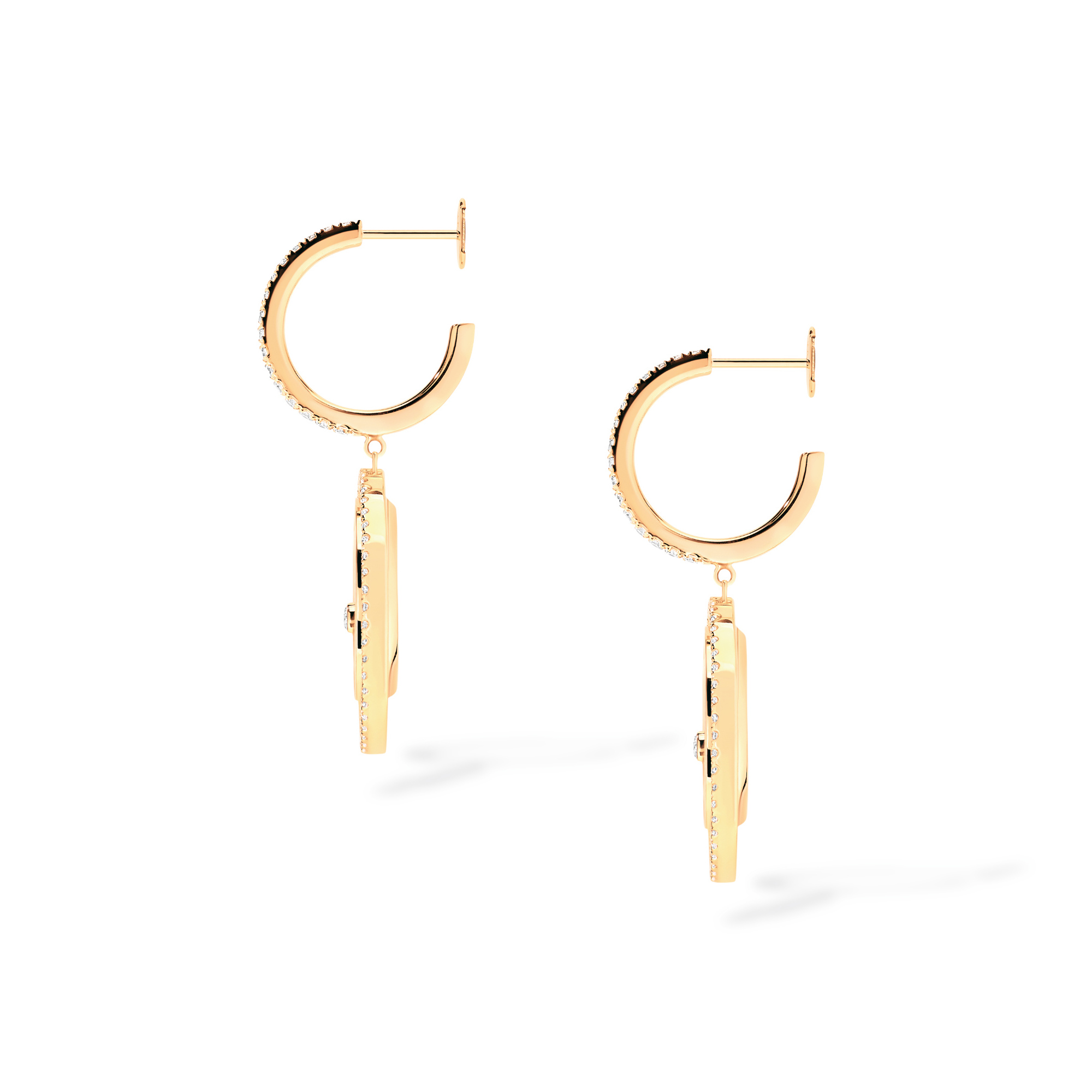 Messika Lucky Move Ohrringe KM Malachit (Ref: 12965-YG)