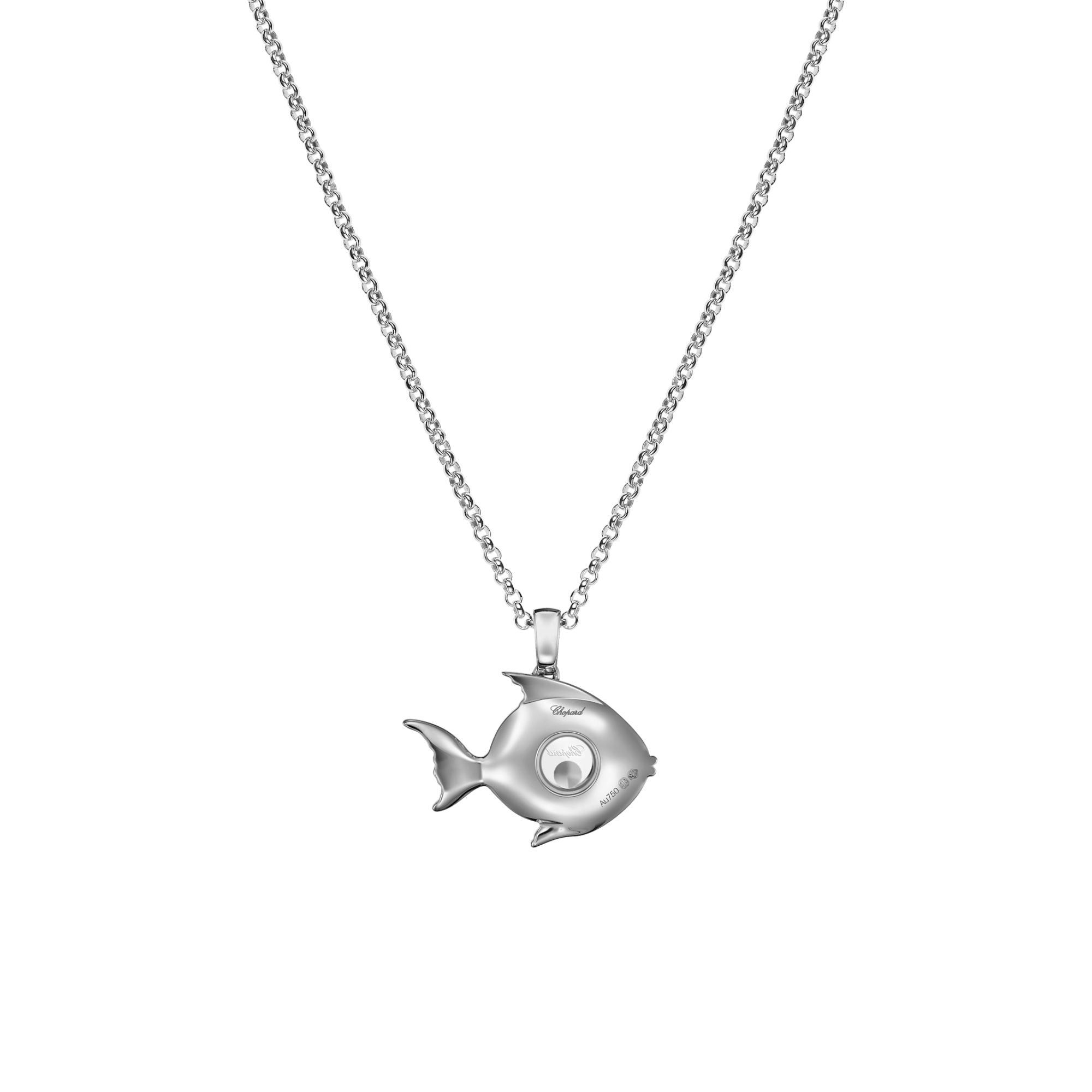 Chopard Happy Diamonds Fish Anhänger mit Halskette (Ref: 79A205-1201)