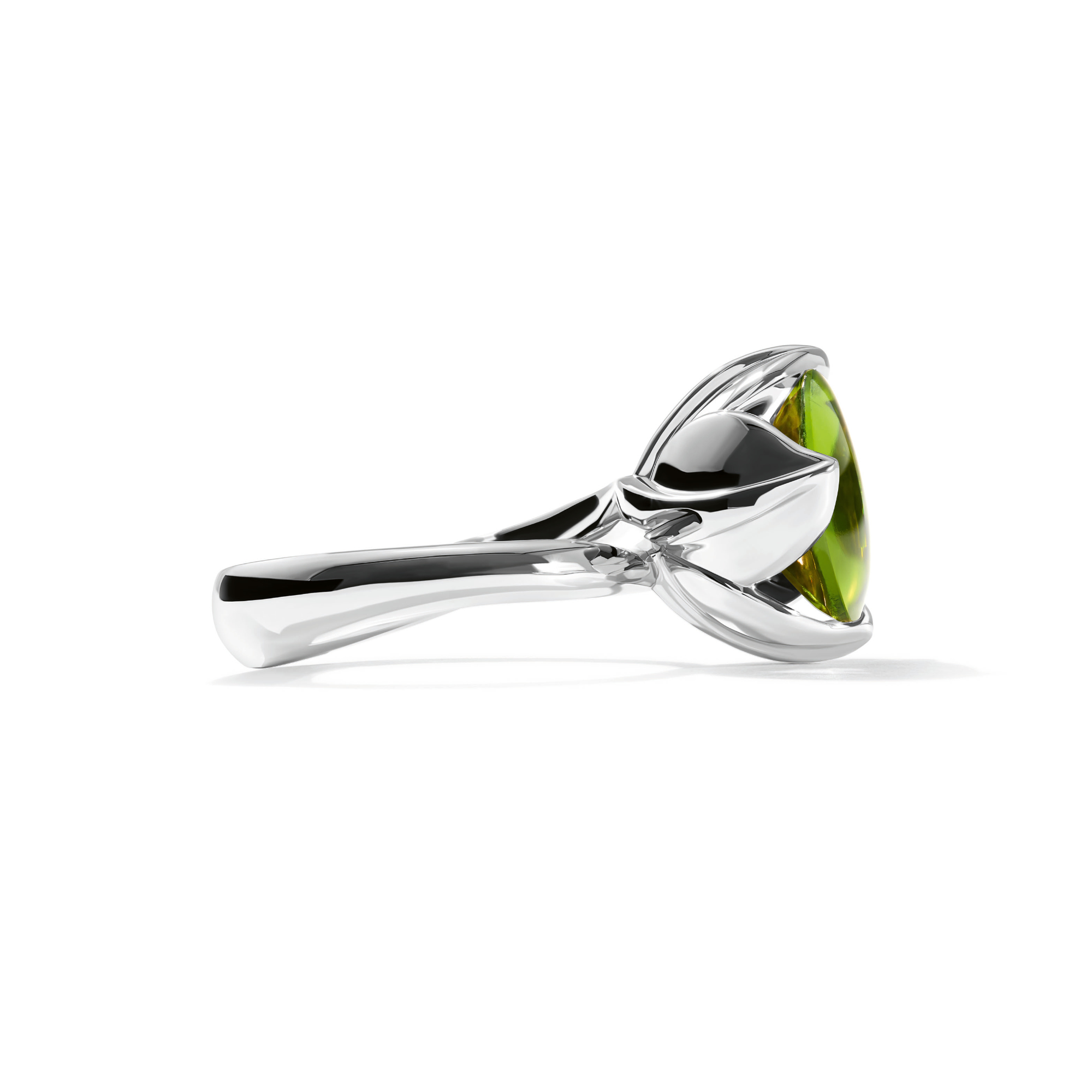 Tamara Comolli TULIP Ring Large mit Peridot (Ref: R-TUL-l-Per-wg)