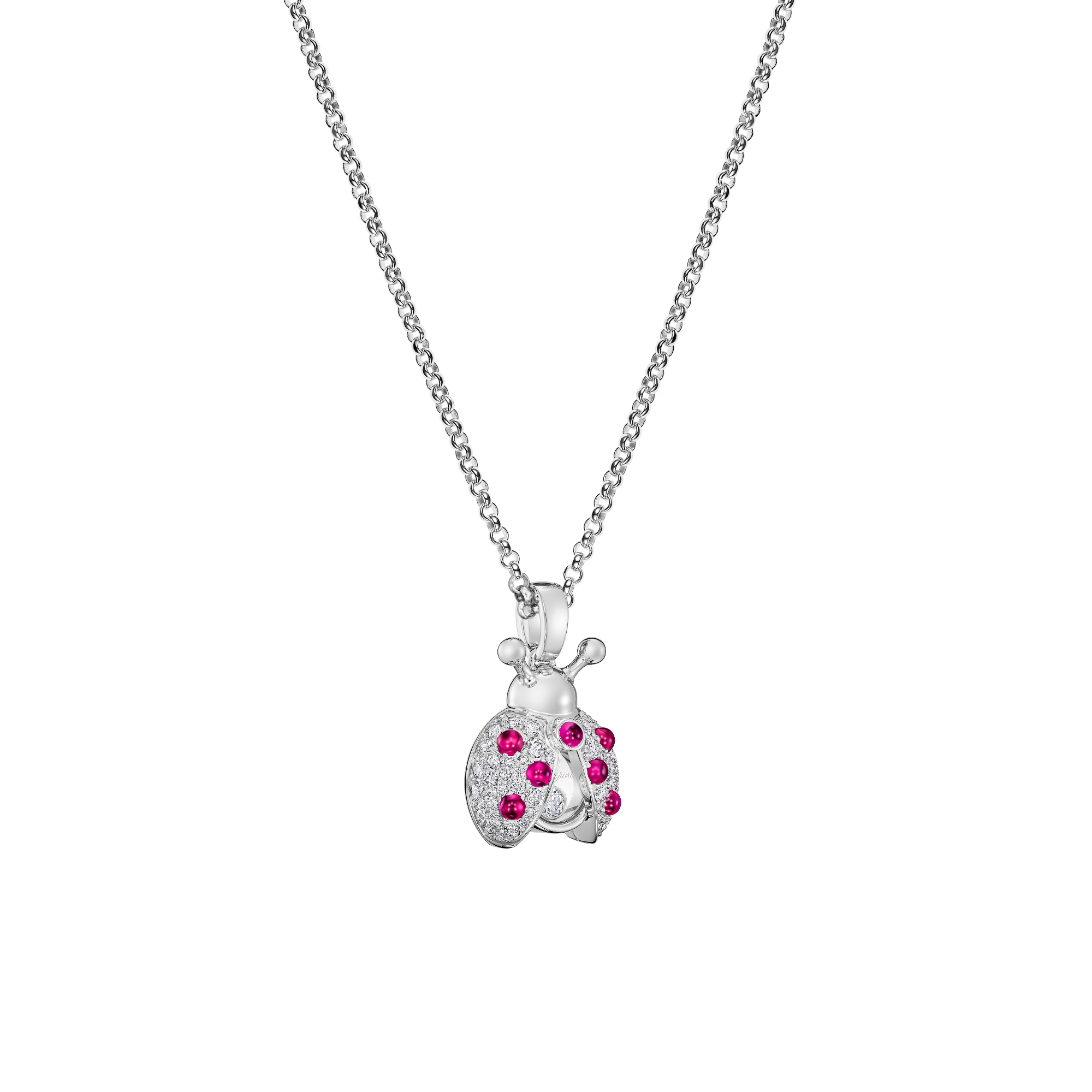 Chopard Happy Diamonds Marienkäfer Anhänger mit Halskette (Ref: 79A186-1201)