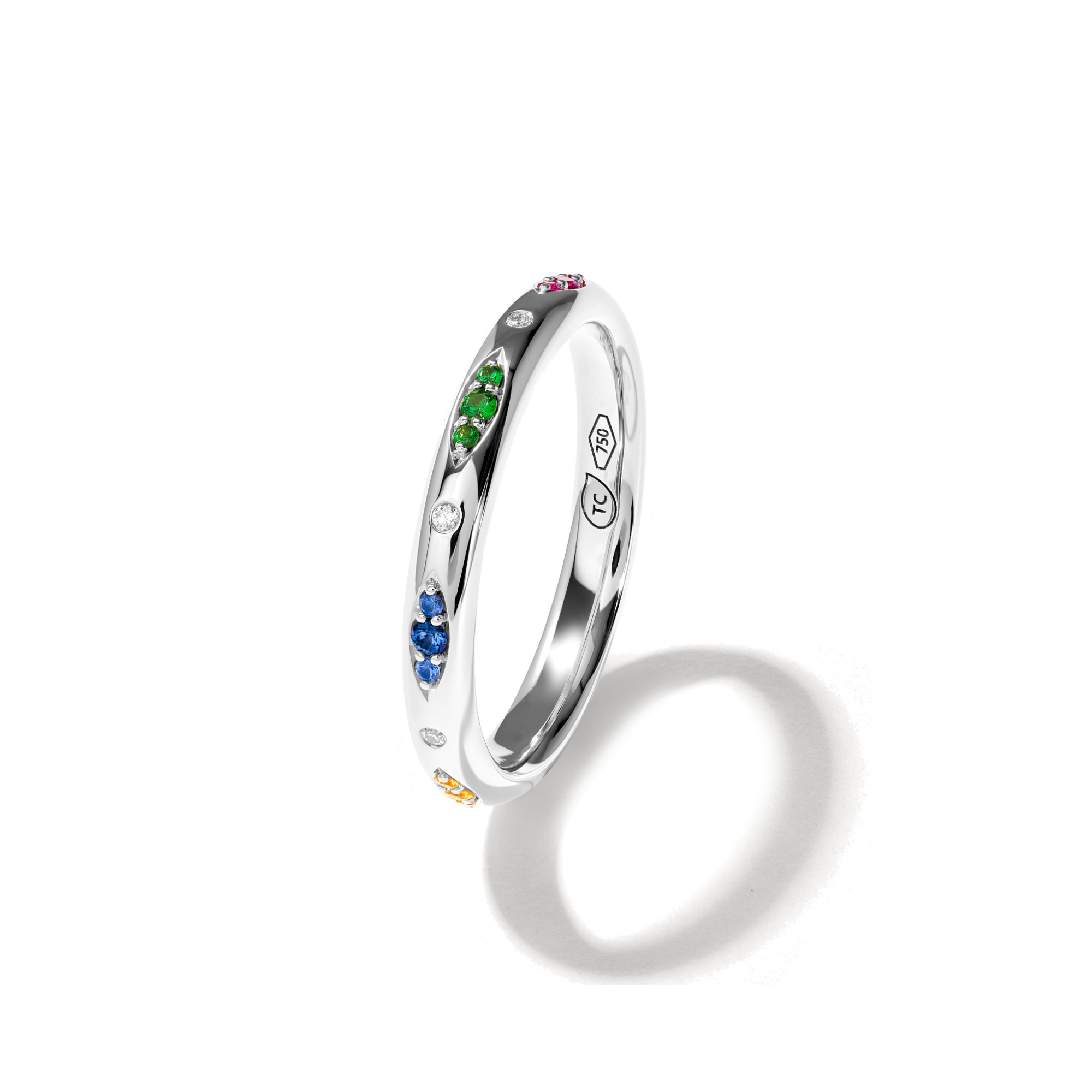 Tamara Comolli GYPSY Bandring Pavé  'Candy' (Ref: R-Gyp-B-CanP-wg)