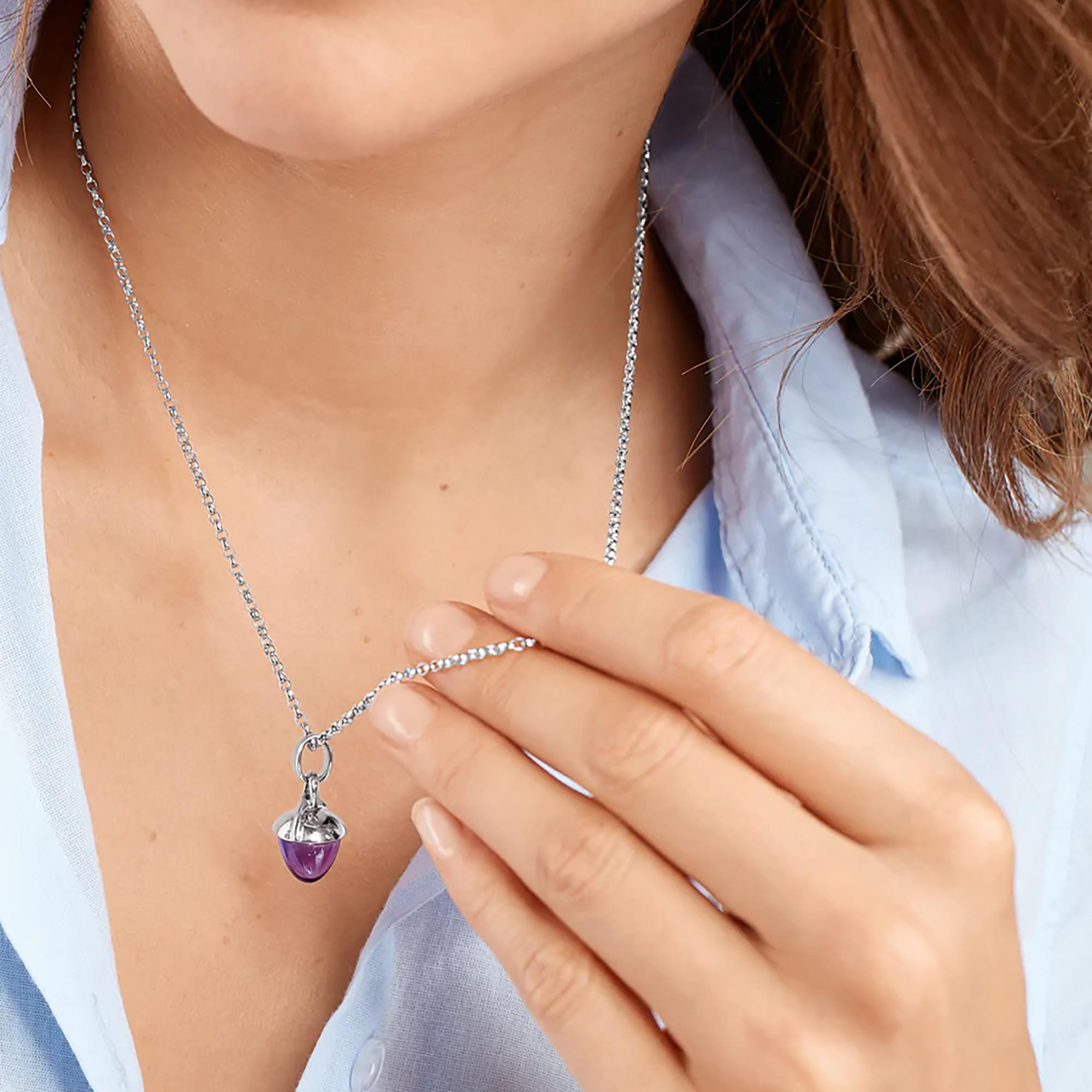 Tamara Comolli MIKADO Bouquet Anhänger mit Amethyst (Ref: P-MB-Am-wg)