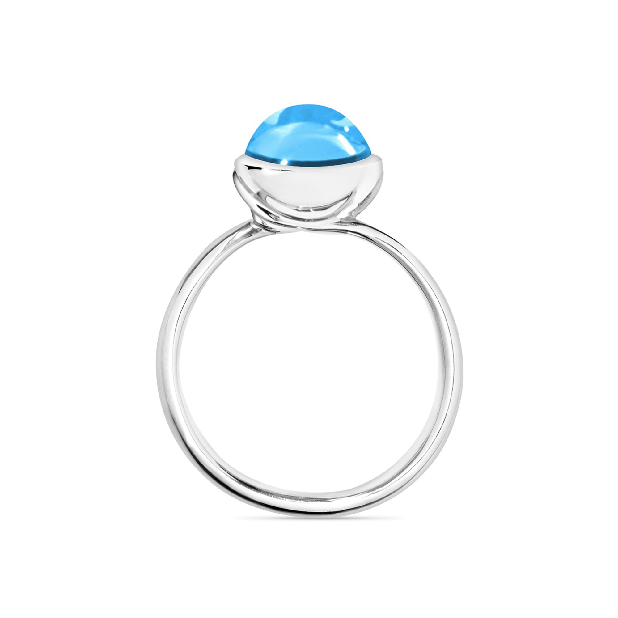 Tamara Comolli BOUTON Ring small Swiss Topas (Ref: R-BOU-s-ToSw-wg)