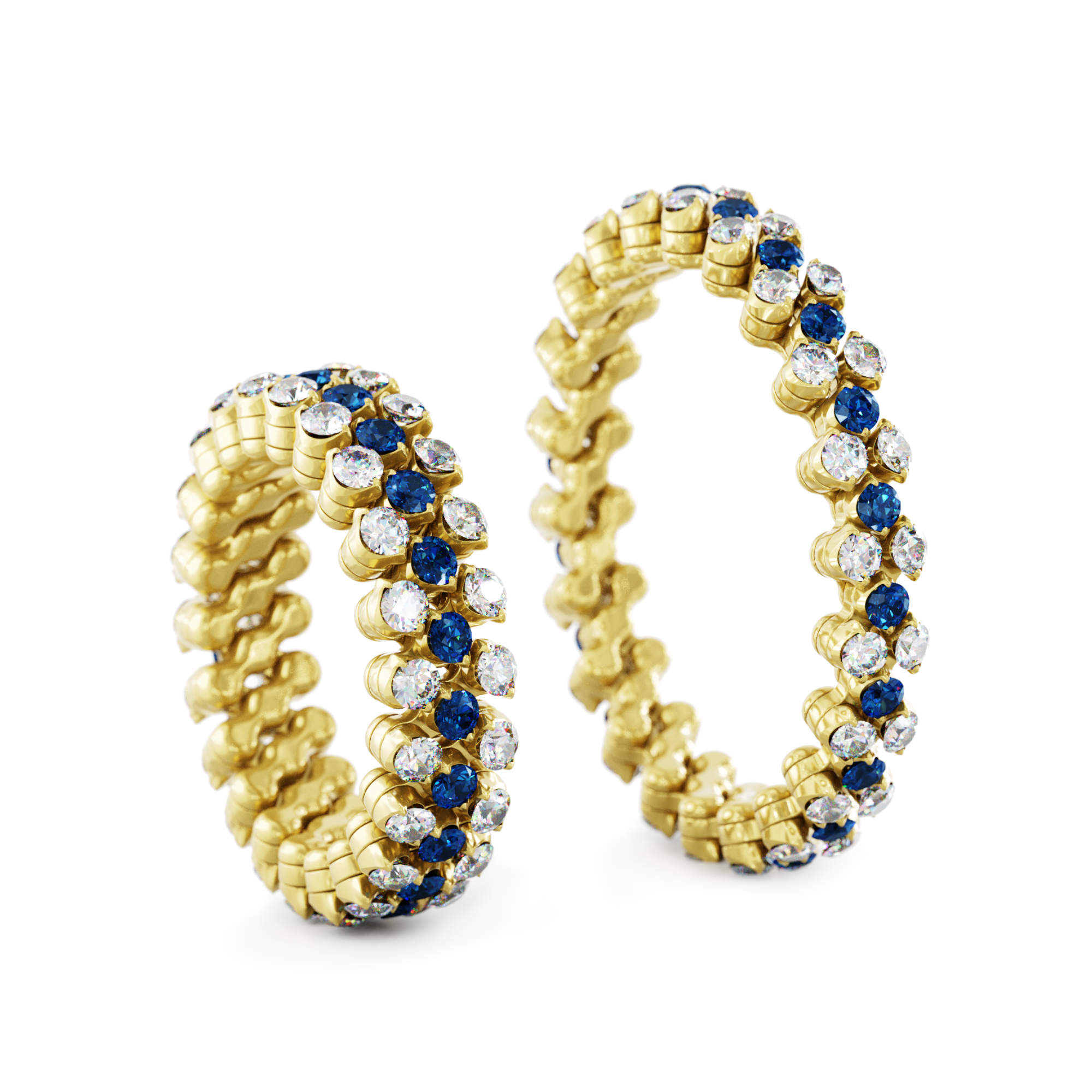 Serafino Consoli Brevetto Multi-Size Ring (Ref: RMS 3F2 YG WD BS)