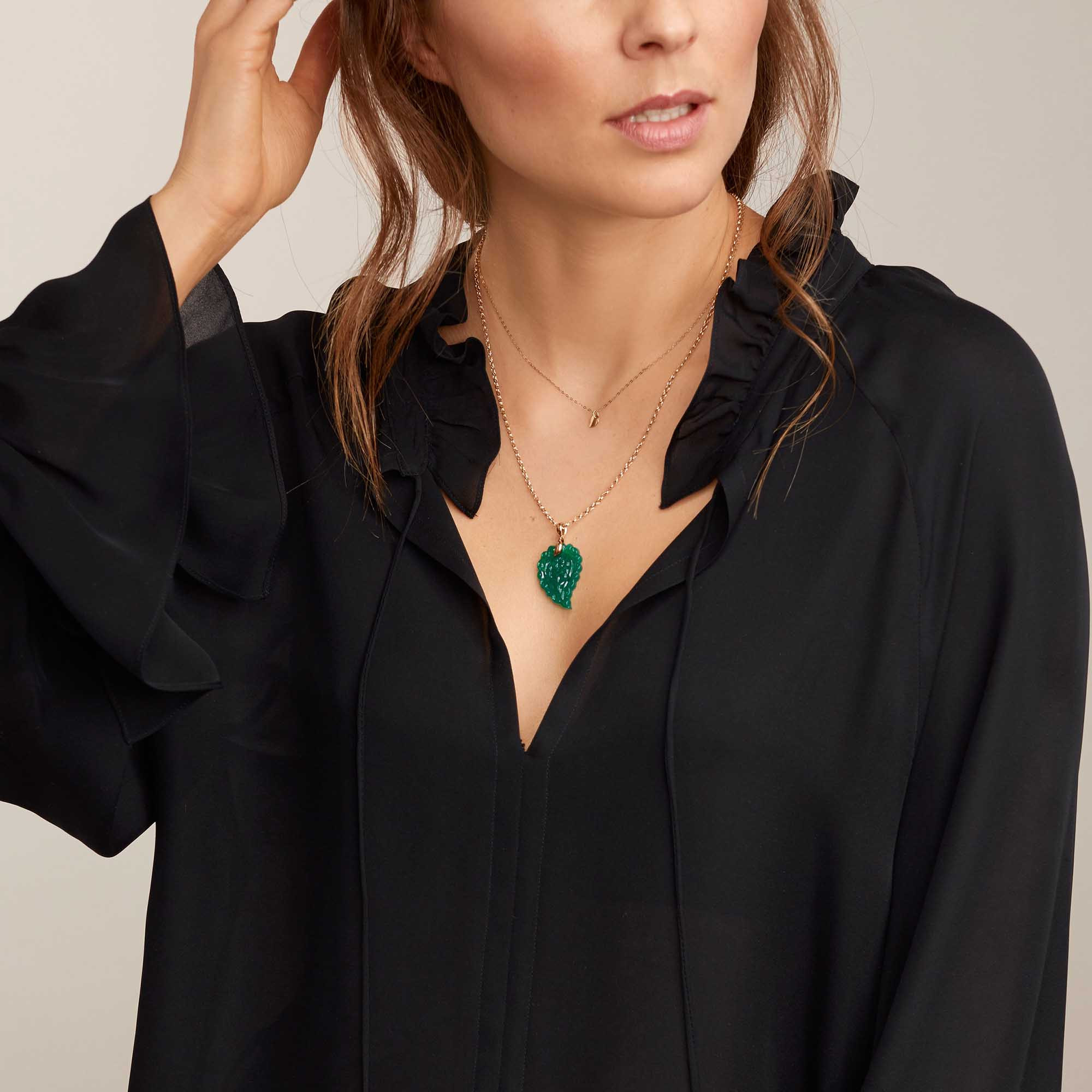 Tamara Comolli INDIA Anhänger mit Onyx Small (Ref: P-IND-s-Jad-rg)