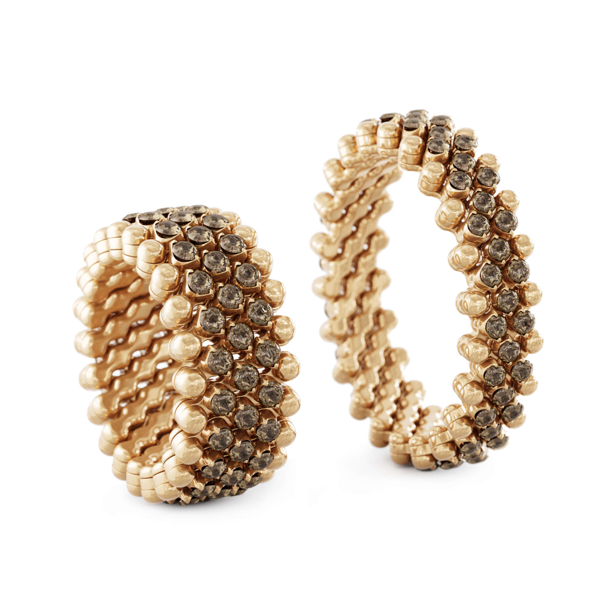 Serafino Consoli Brevetto Multi-Size Ring (Ref: RMS 5M2 RG BRD)