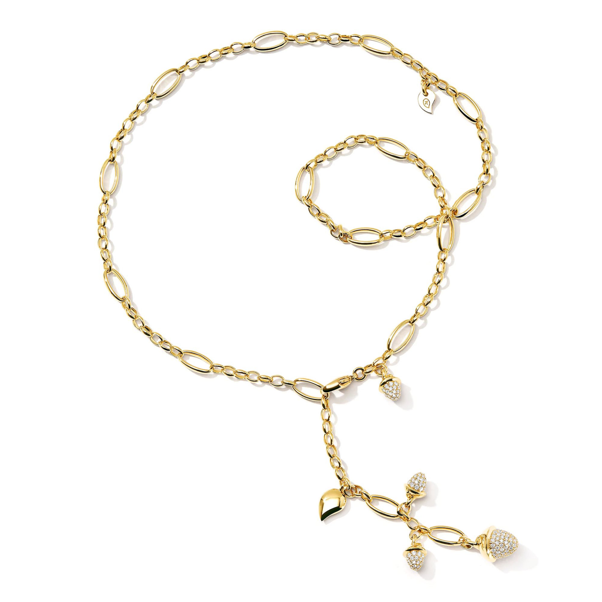 Tamara Comolli MIKADO Collier Delicate mit Diamond Pavé  (Ref: N-M-Del51-p-yg)