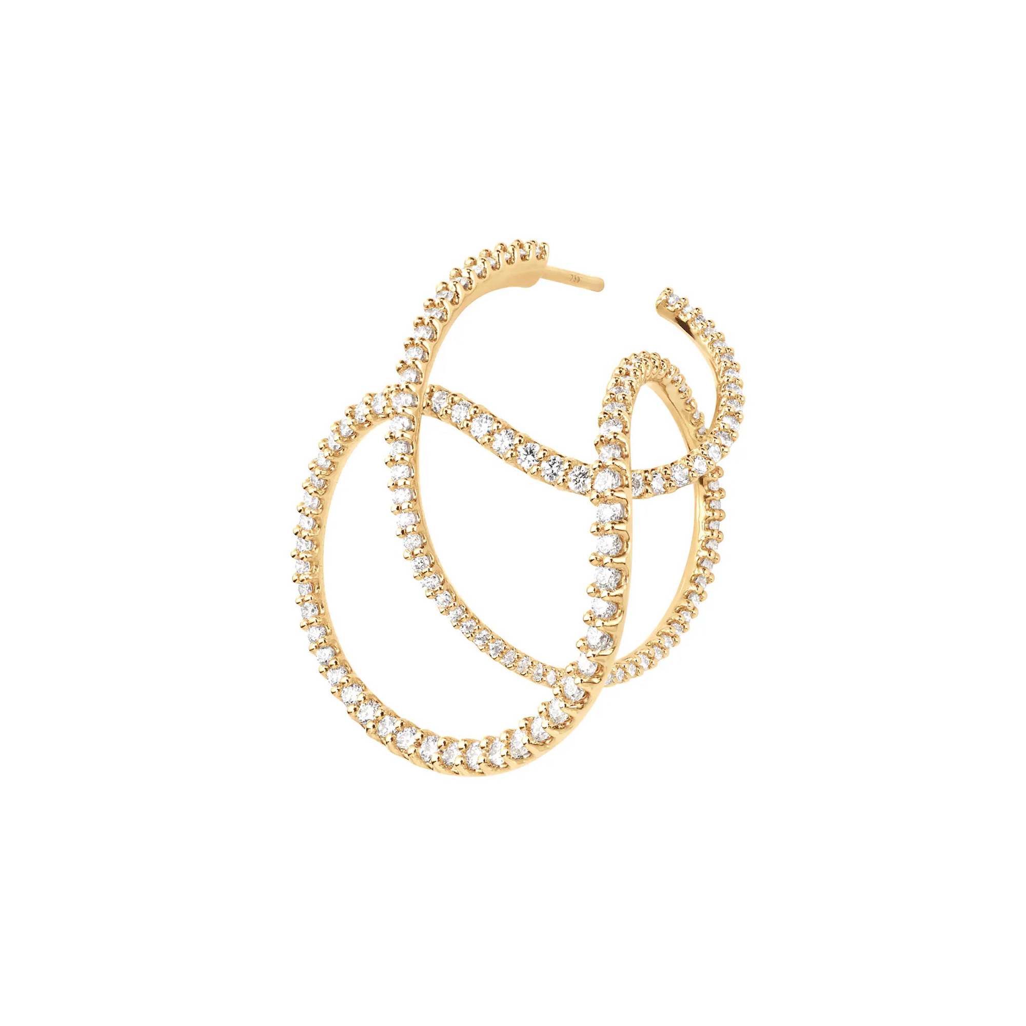 Ole Lynggaard Copenhagen Love Bands Twisted Ohrring (Ref: A3096-401)