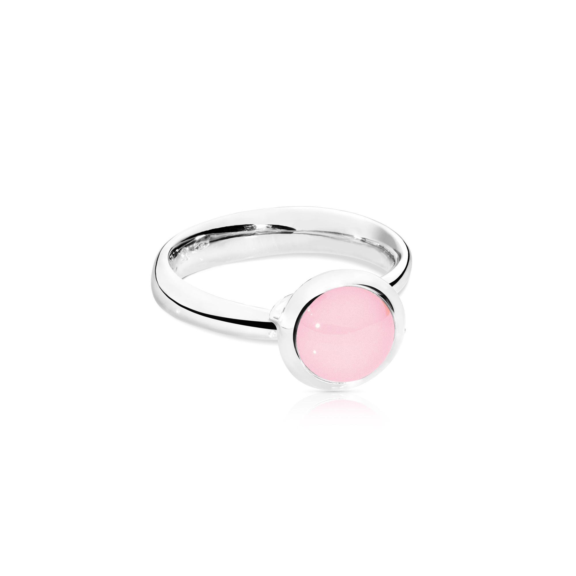 Tamara Comolli BOUTON Ring small pinker Chalcedon (Ref: R-BOU-s-ChPi-wg)
