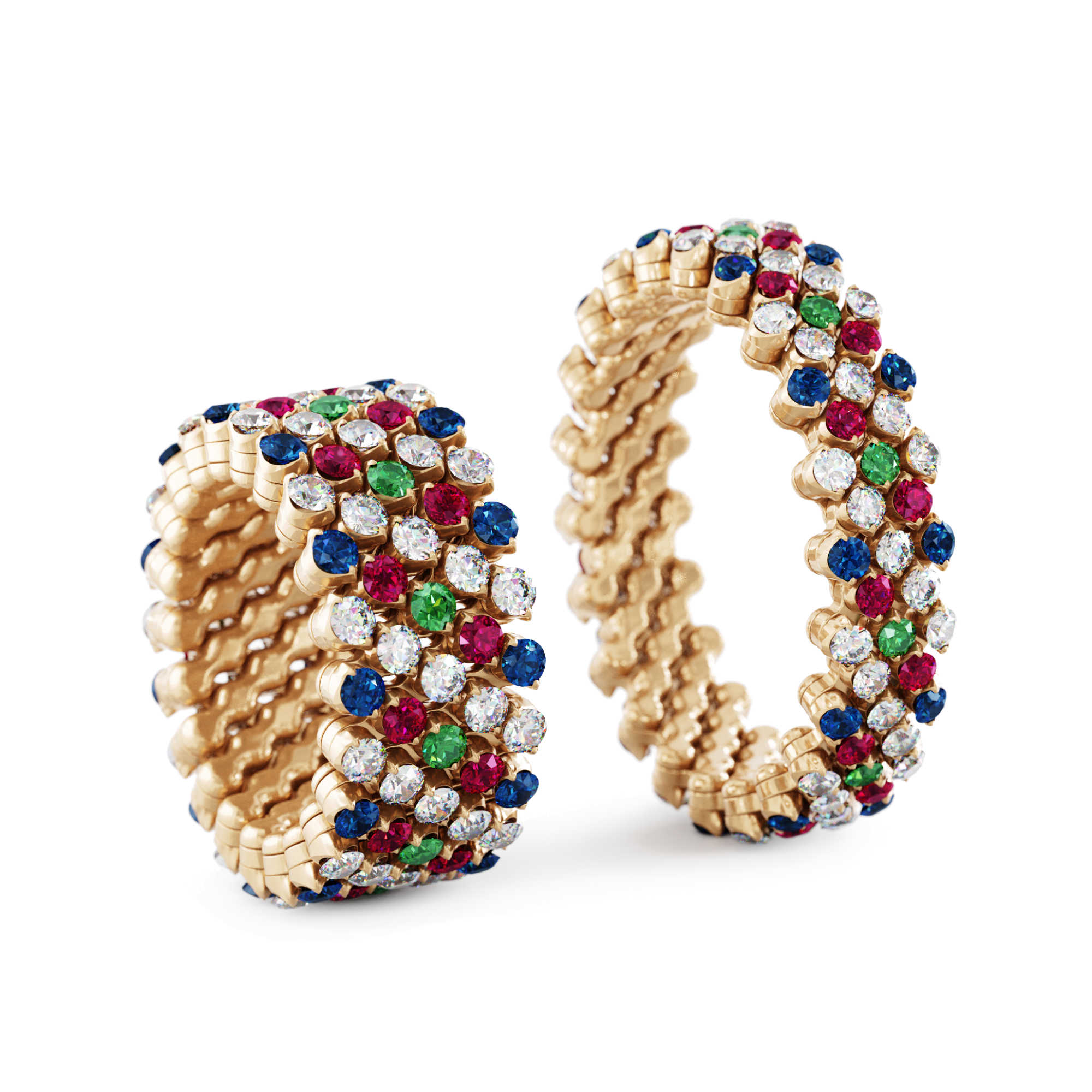 Serafino Consoli Brevetto Multi-Size Ring (Ref: RMS 5F2 RG WD BS R T MC)