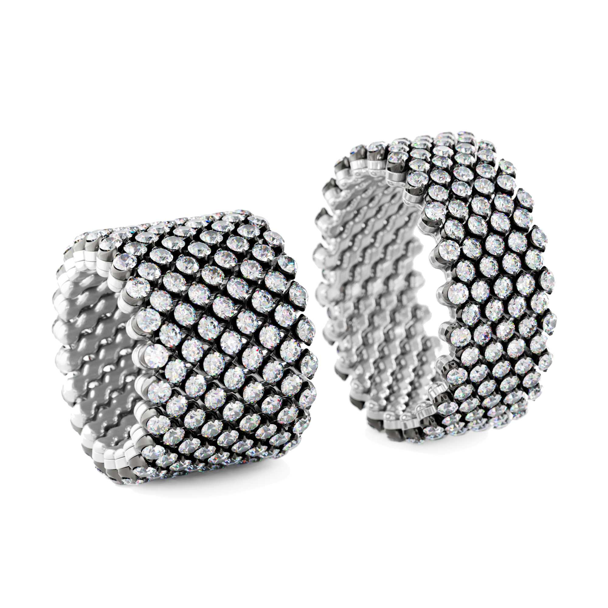 Serafino Consoli Brevetto Multi-Size Ring (Ref: RMS 9F2 WBG WD)