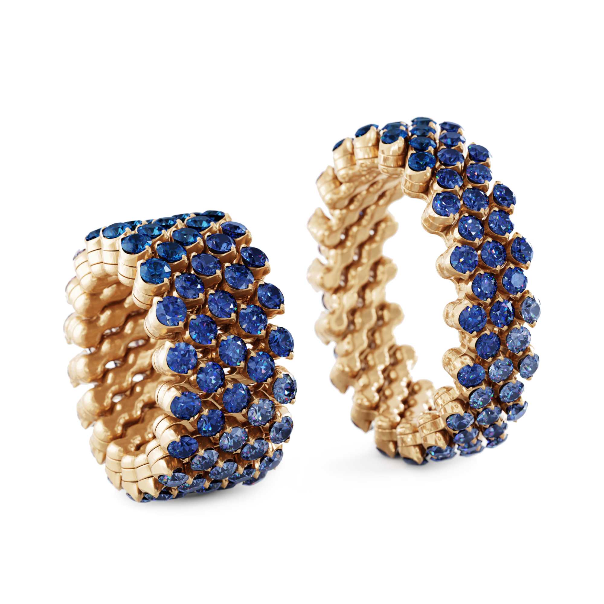 Serafino Consoli Brevetto Multi-Size Ring (Ref: RMS 5F4 RG BS SFT)