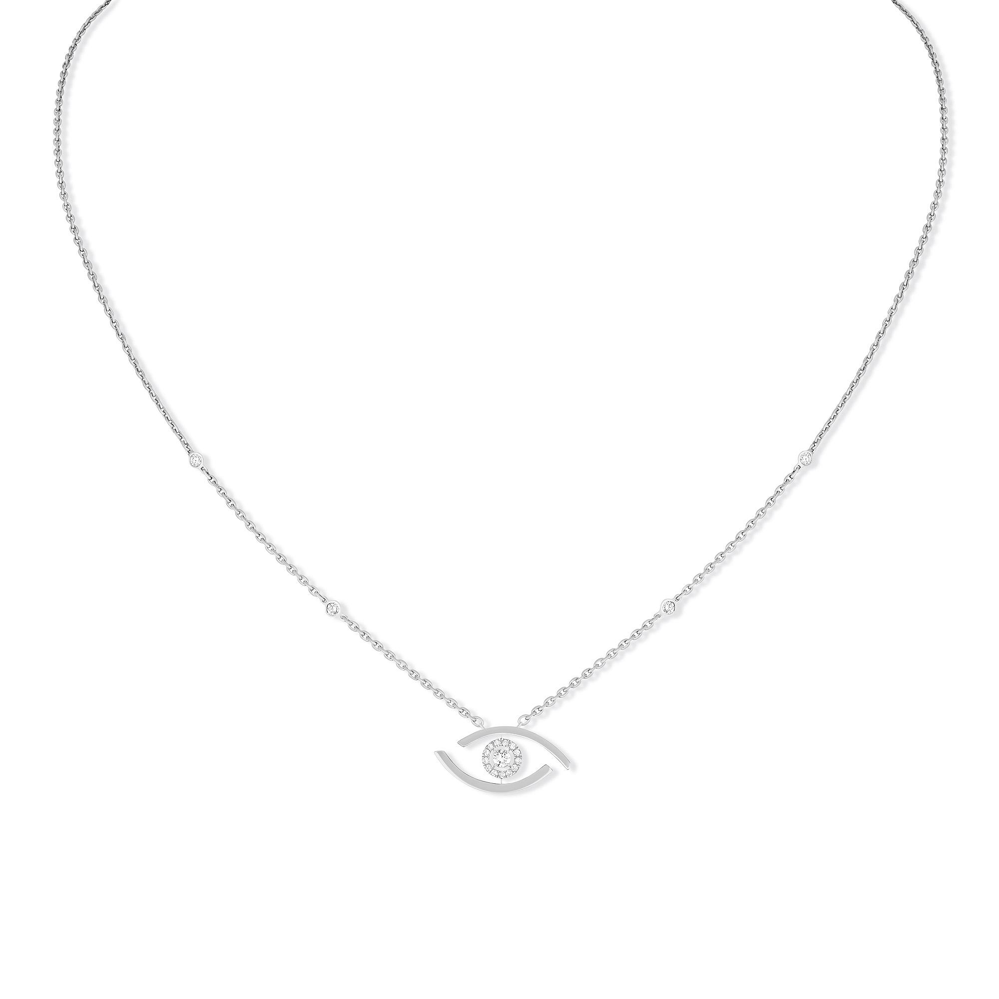 Messika Lucky Eye Halskette (Ref: 07524-WG)