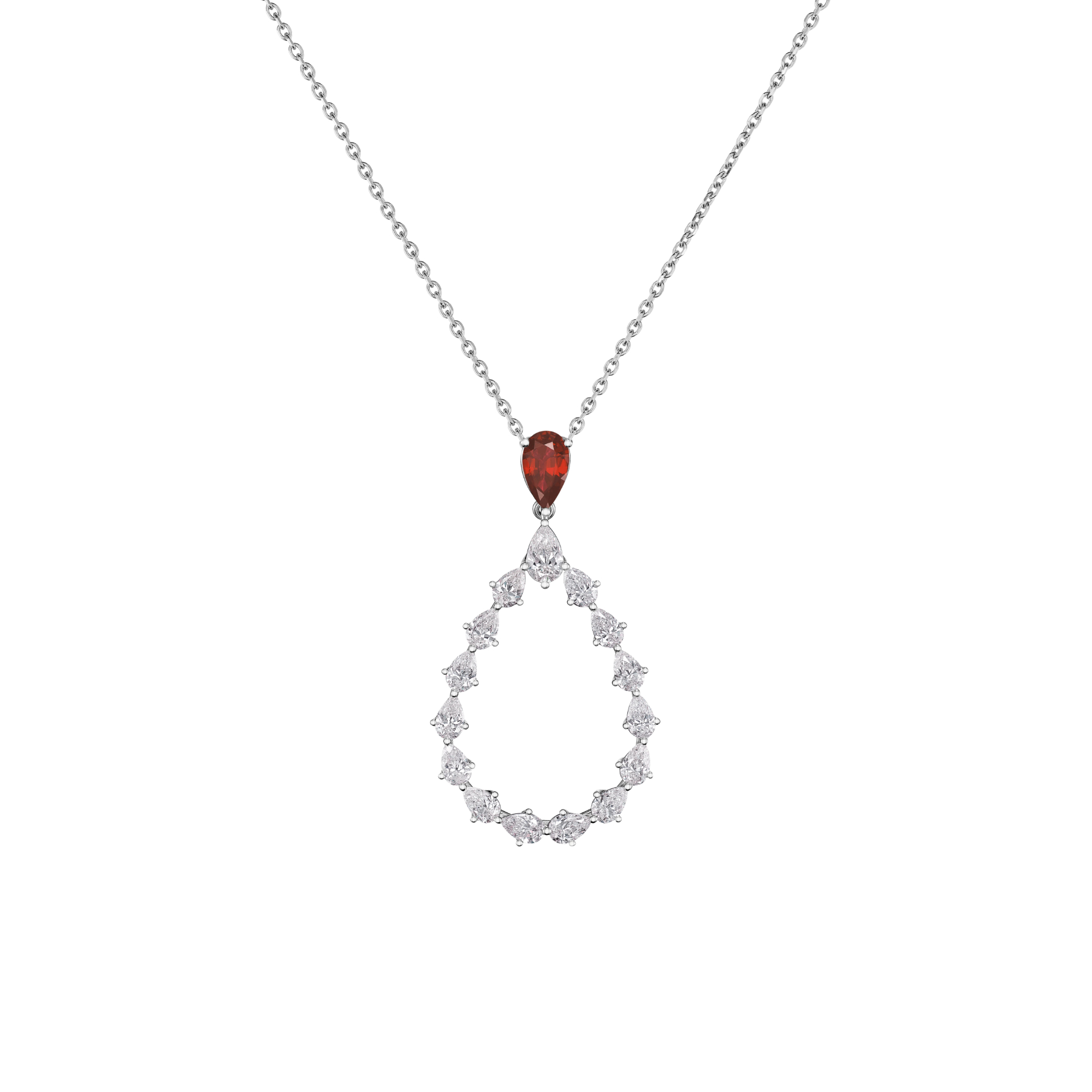 Chopard L'Heure Du Diamant Drop Anhänger mit Halskette (Ref: 79A063-1301)
