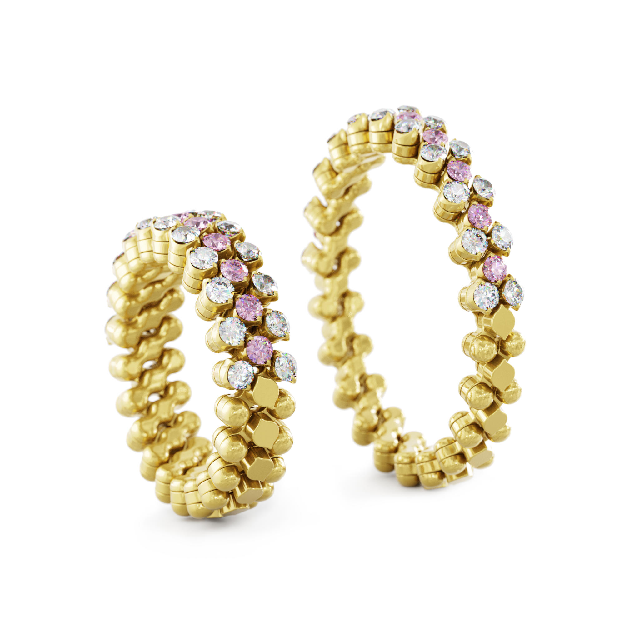Serafino Consoli Brevetto Multi-Size Ring (Ref: RMS 3H2 YG WD PS)