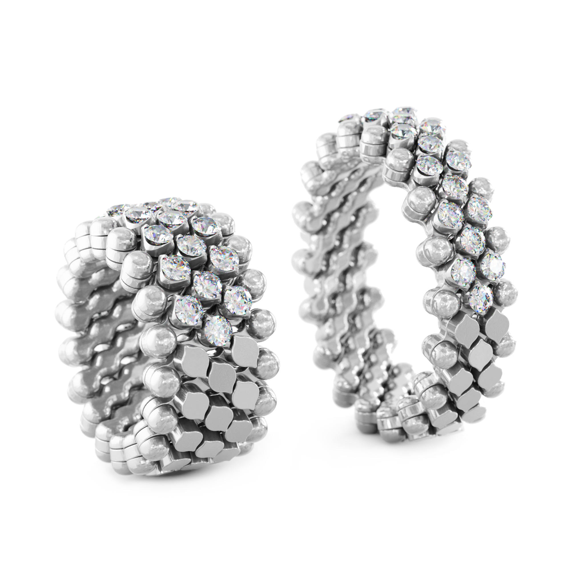 Serafino Consoli Brevetto Multi-Size Ring (Ref: RMS 5HM4 WG WD)