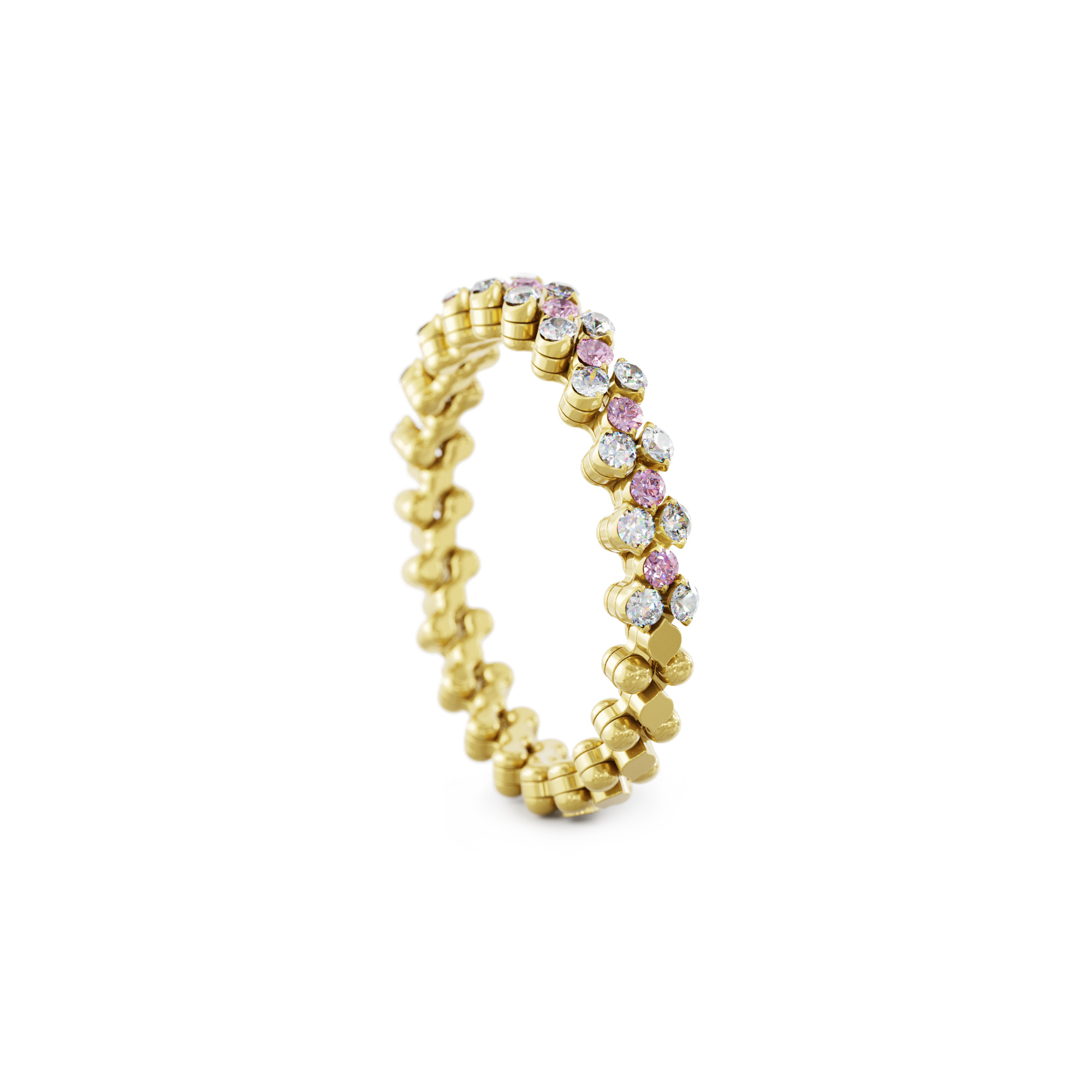 Serafino Consoli Brevetto Multi-Size Ring (Ref: RMS 3H2 YG WD PS)