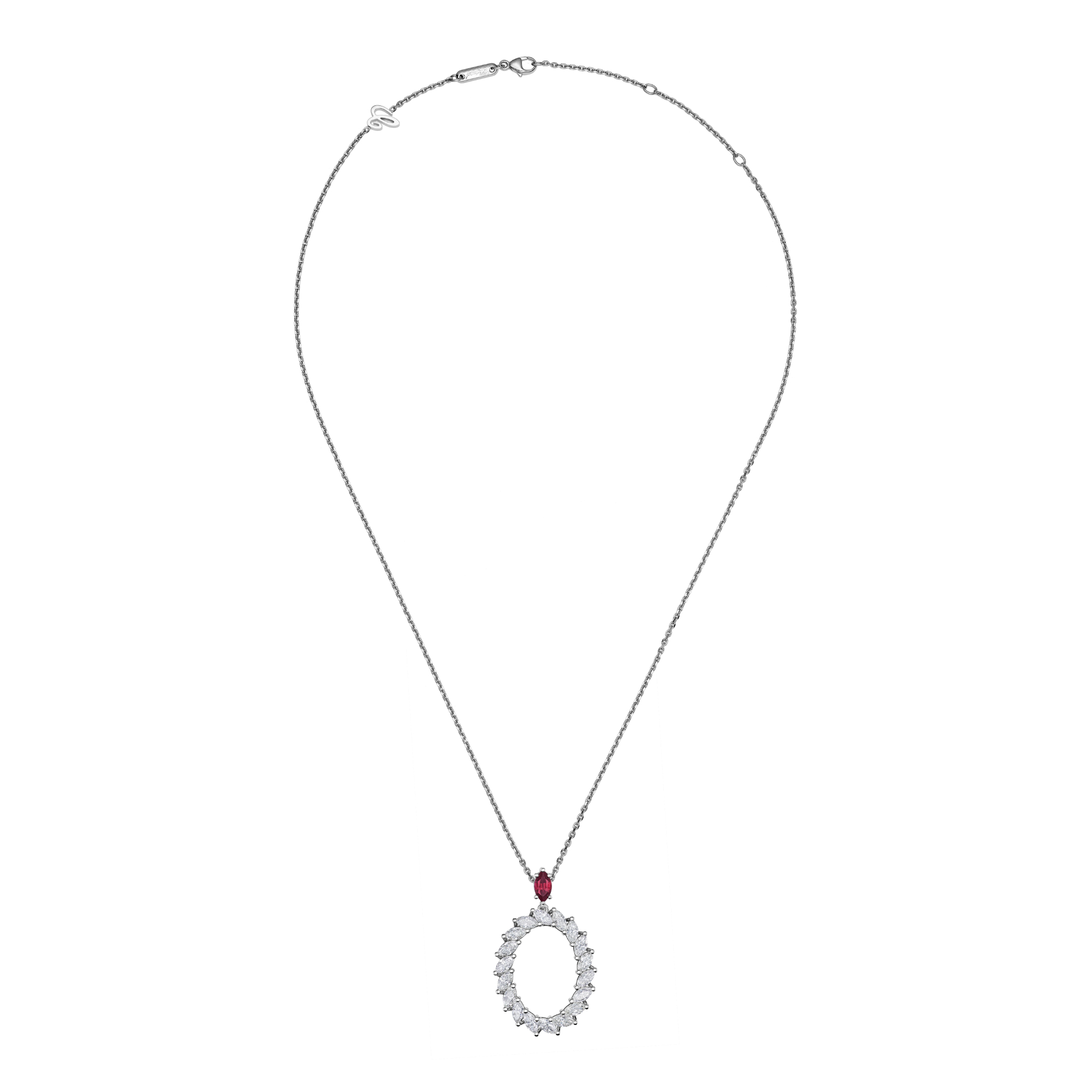 Chopard L'Heure du Diamant Marquise Anhänger mit Halskette (Ref: 79A061-1301)