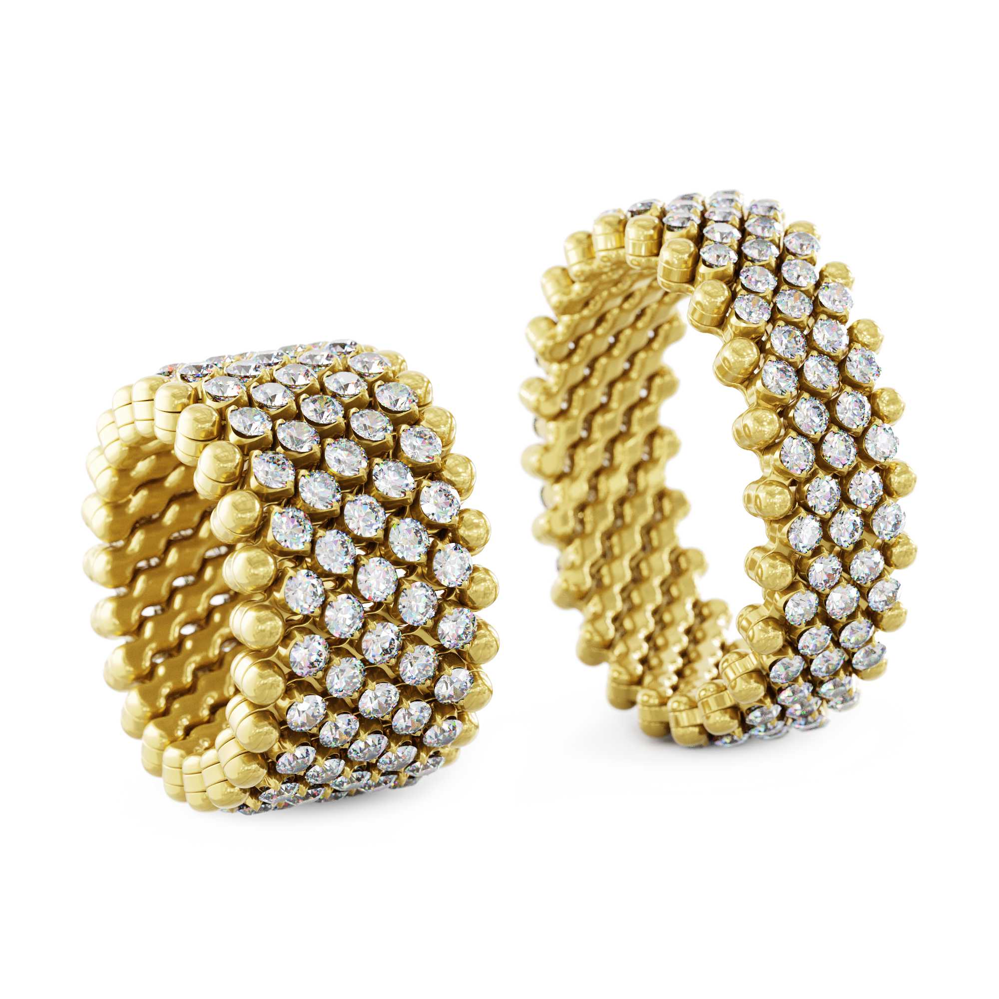 Serafino Consoli Brevetto Multi-Size Ring (Ref: RMS 7M2 YG WD)