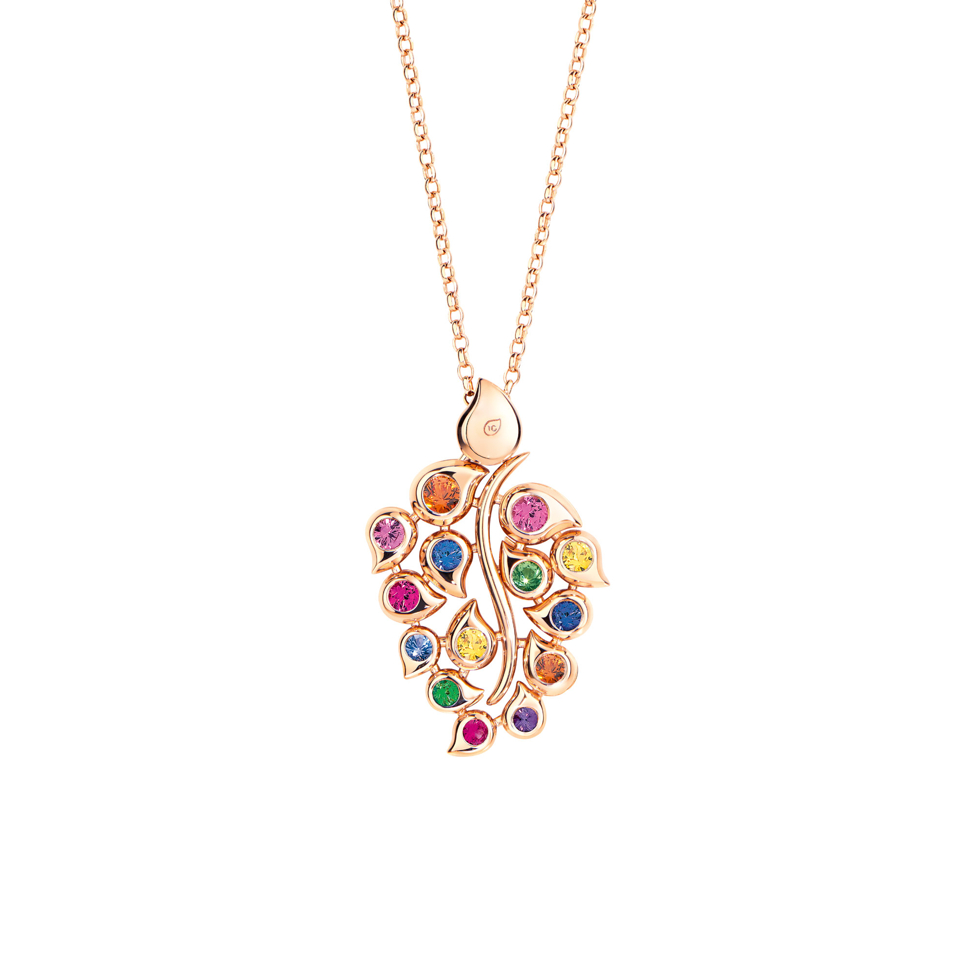 Tamara Comolli SNOWFLAKES Anhänger Leaf Classic 'Candy' (Ref: P-SF-L-ClCan-rg)