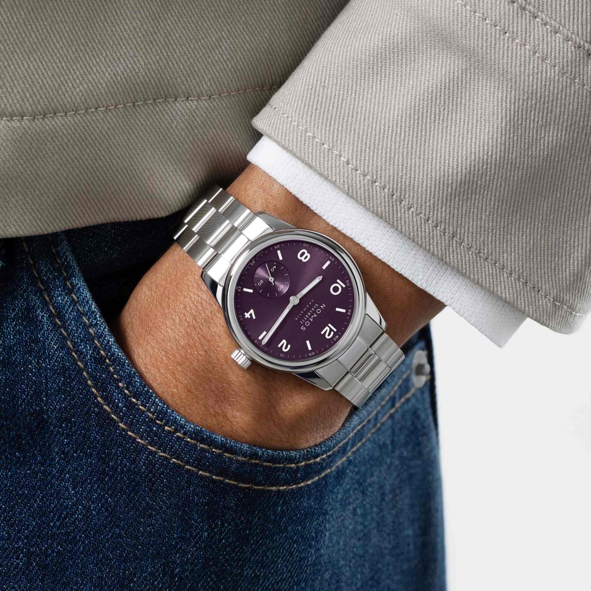 NOMOS Glashütte Club Sport Neomatik 34 Purple (Ref: 757.SB)