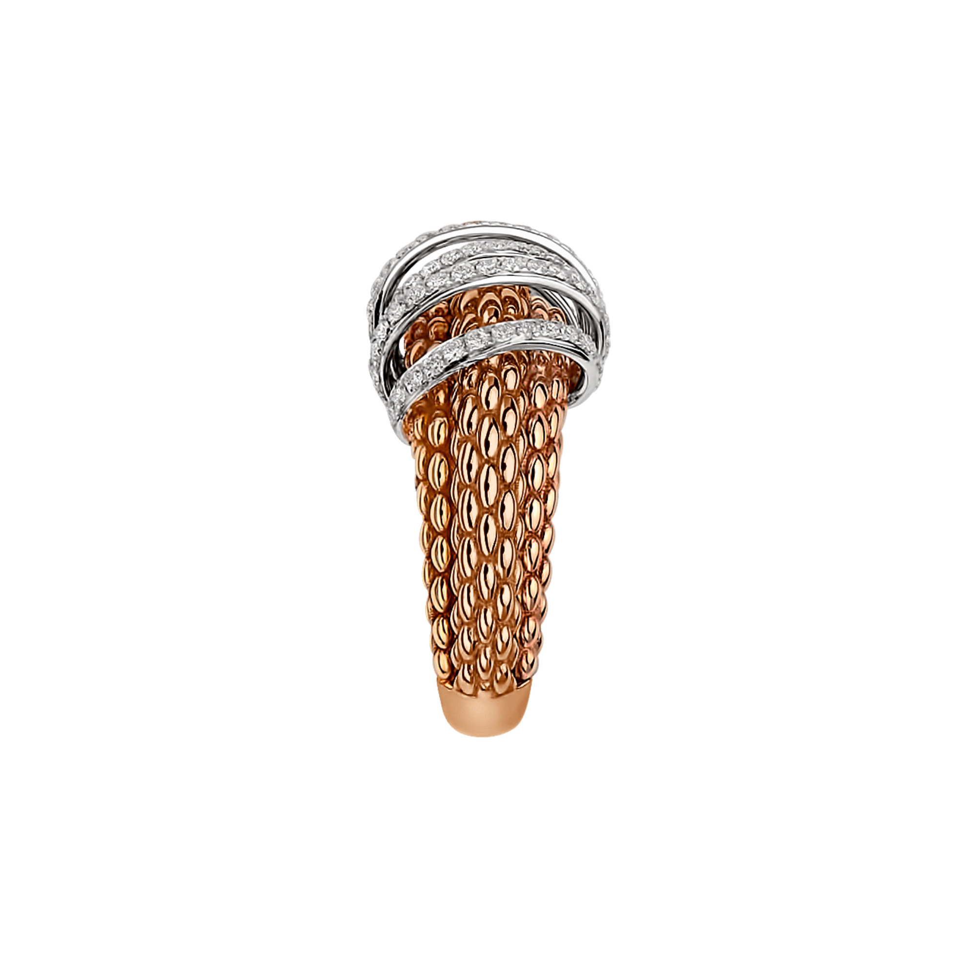 FOPE Solo Ring mit Diamanten ausgefaßt (Ref: 65106AX_PB_R_XBX_140)