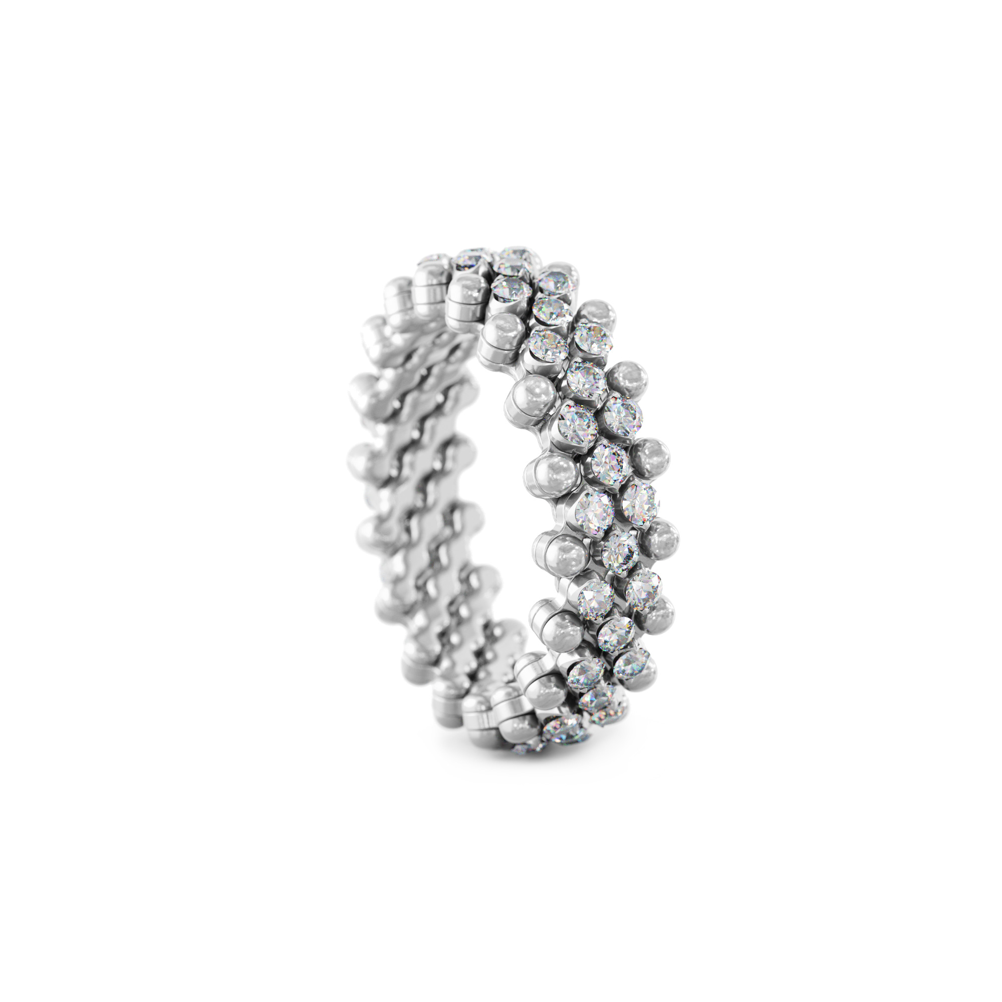 Serafino Consoli Brevetto Multi-Size Ring (Ref: RMS 5M4 WG WD)