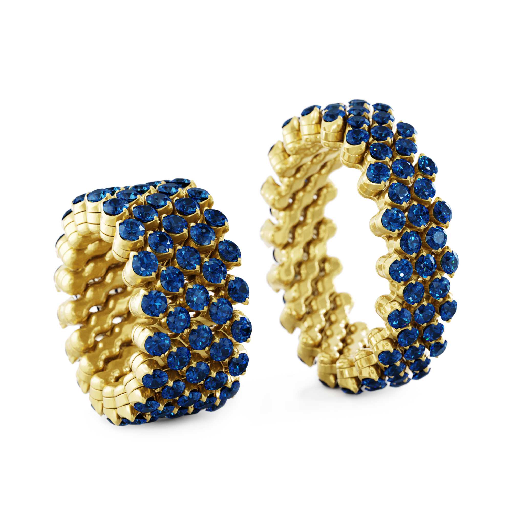 Serafino Consoli Brevetto Multi-Size Ring (Ref: RMS 5F4 YG BS)